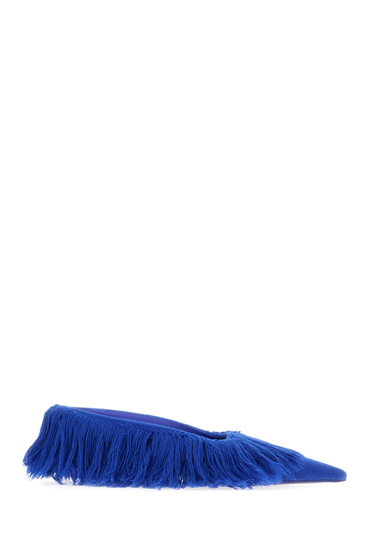 Electric Blue Fabric Mules