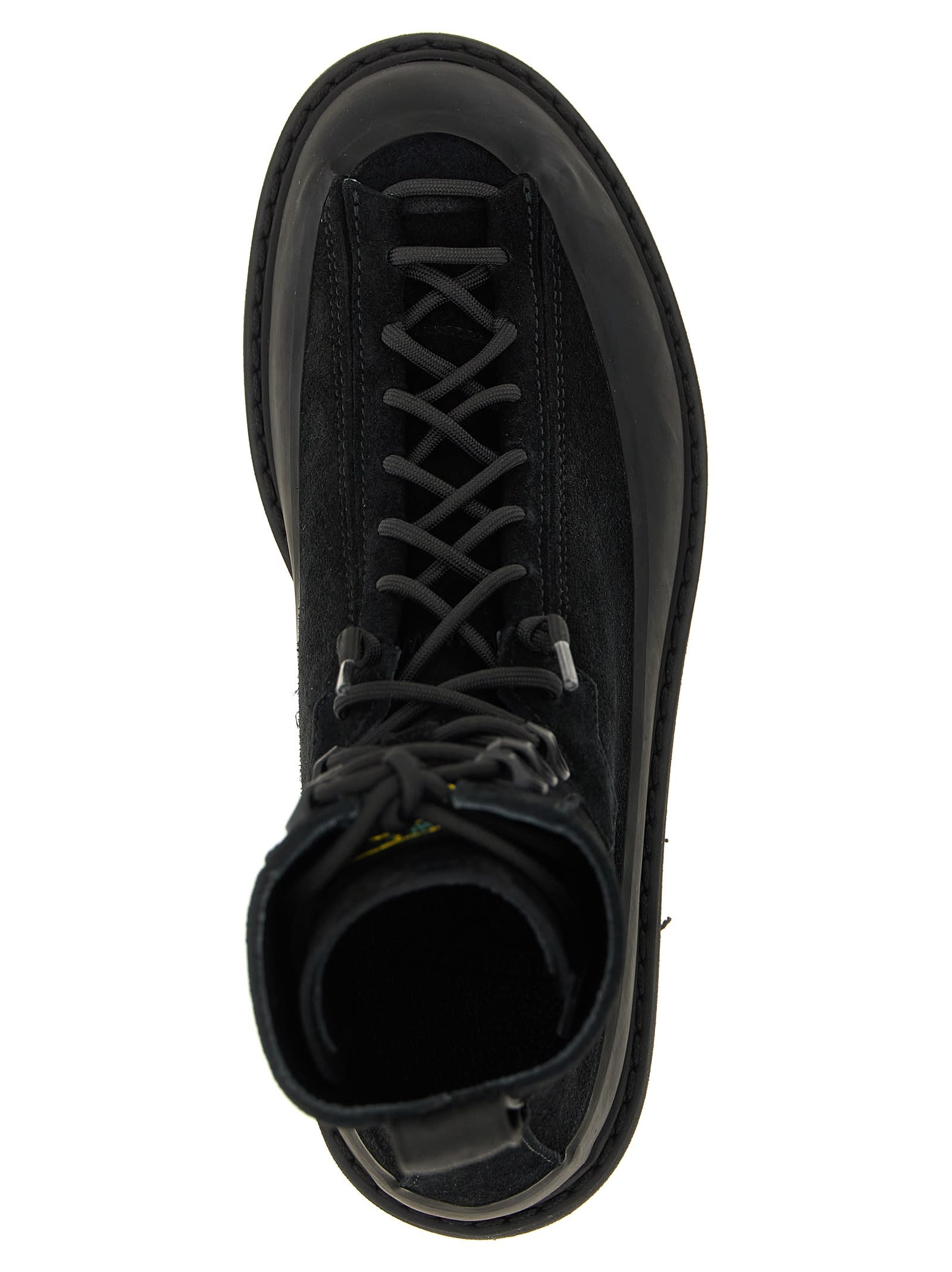 Stone Island Hiking Boots In Black