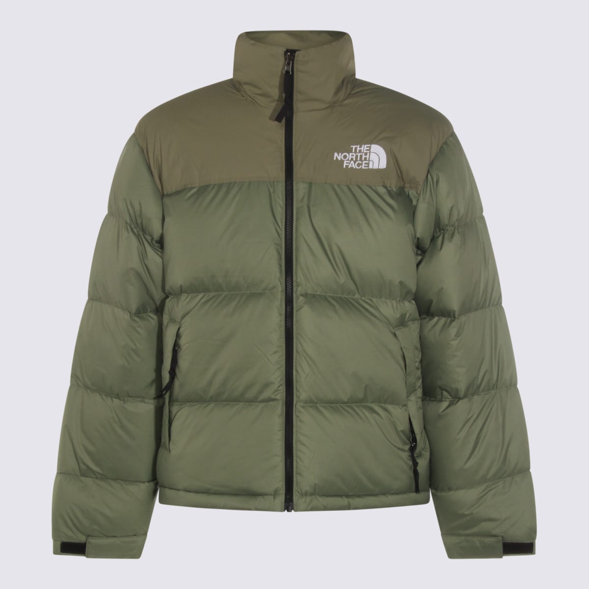 The North Face Insulated Jackets With Adjustable Cuffs And High Collar In Green