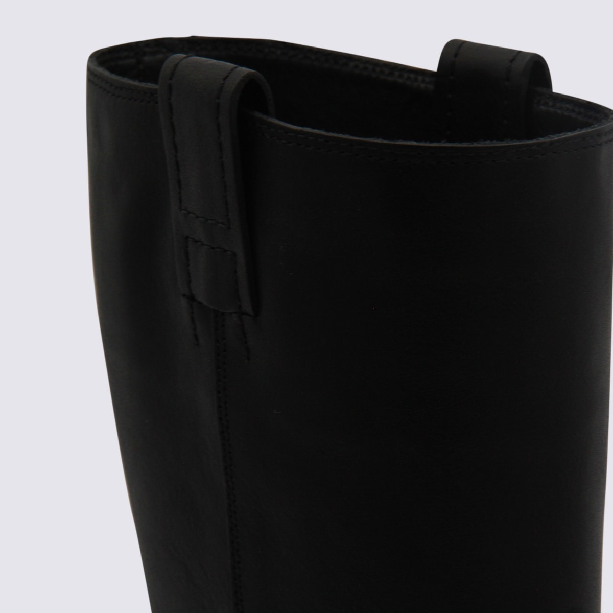 Hogan Knee-high Boots With Chunky Sole And Pull Tab In Black