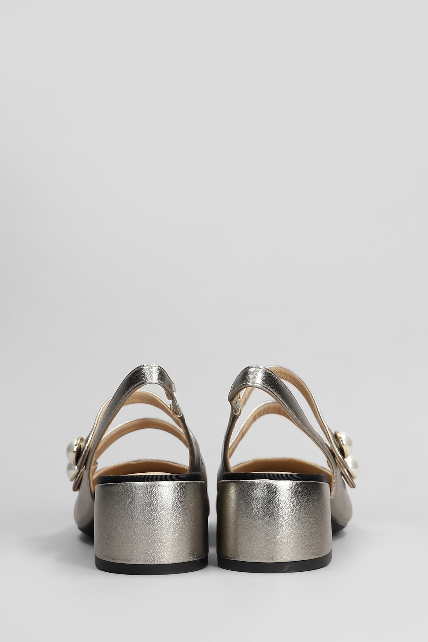 Roberto Festa Tiglio Pumps In Gunmetal Leather In Gunmetal