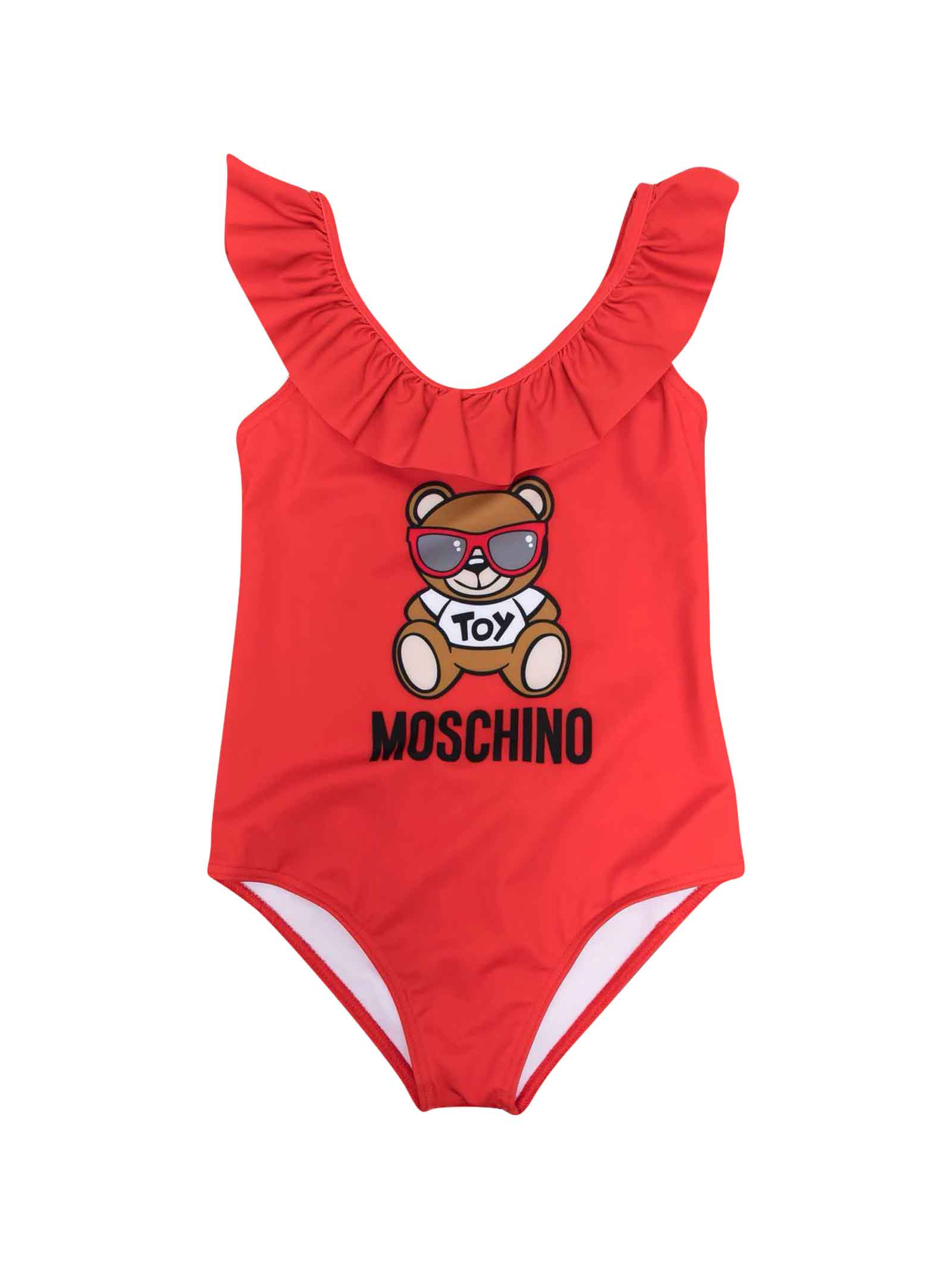Moschino Red Girl Swimsuit