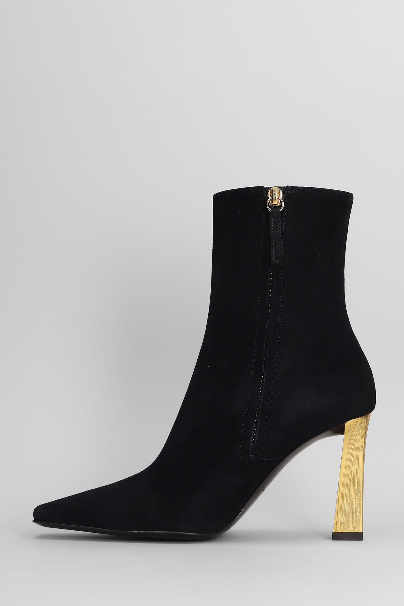 Giuseppe Zanotti Brenda 90 Tr High Heels Ankle Boots In Black Leather In Black