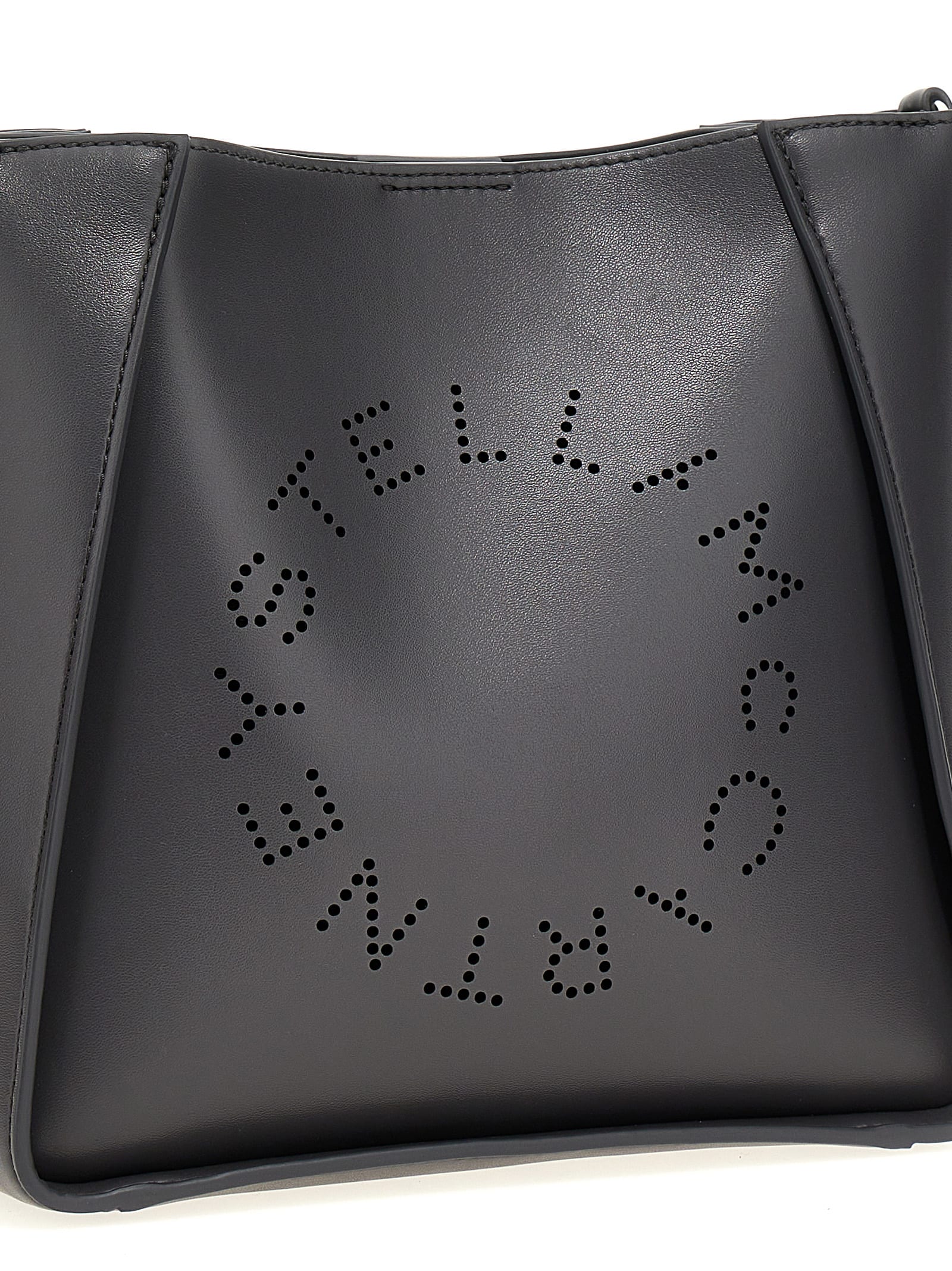 Shop Stella Mccartney Stella Logo Mini Crossbody Bag In Blue