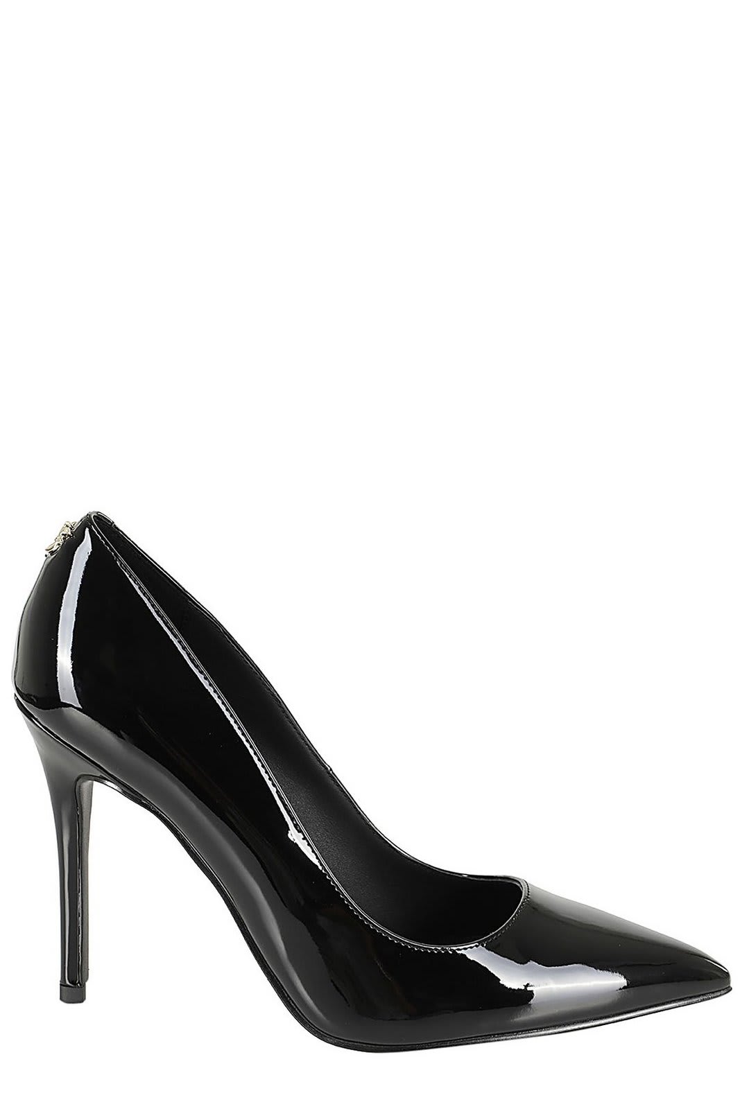 Shop Pinko Shiny Heeled Pumps In Black