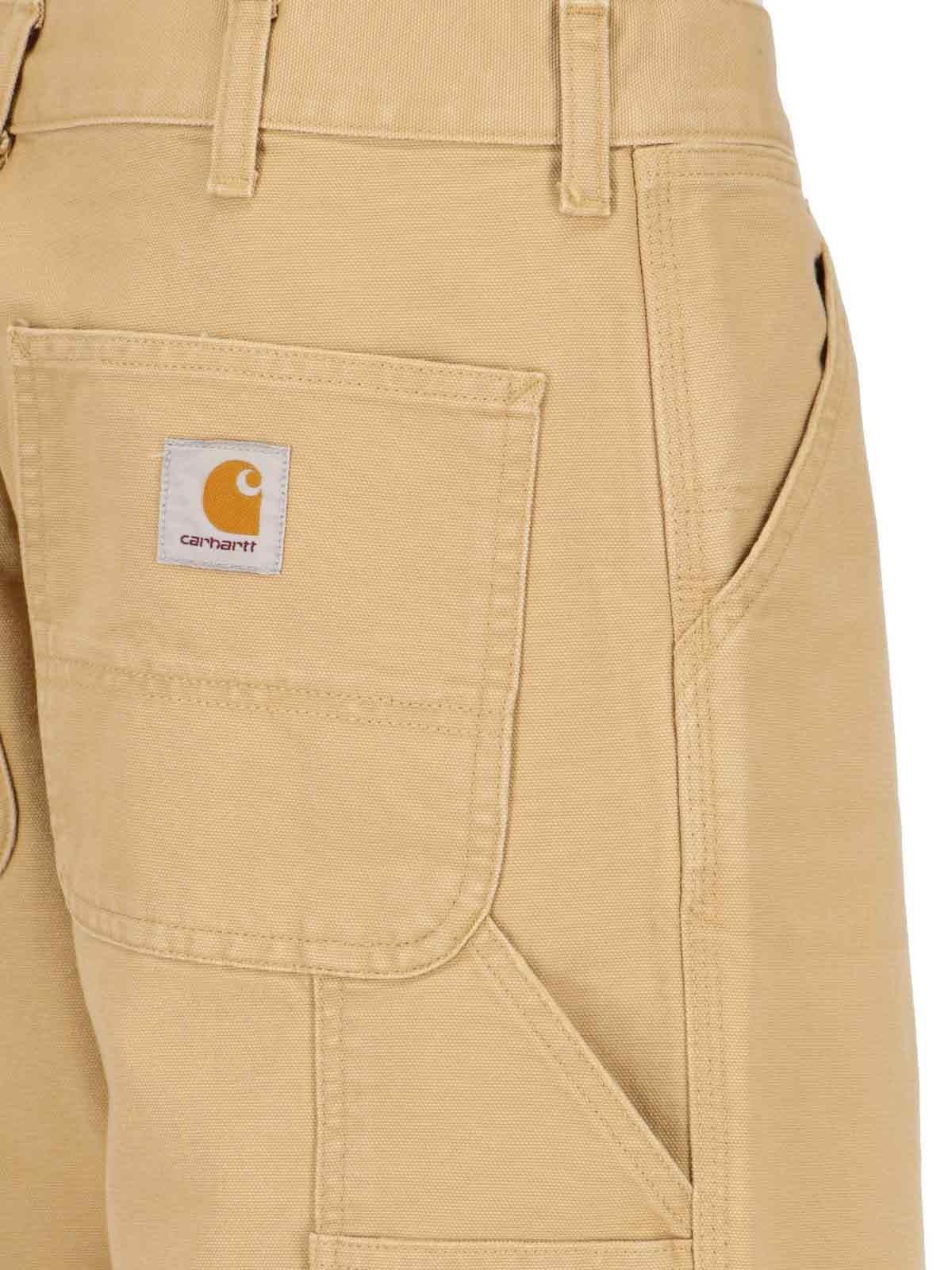 Shop Carhartt Single Knee Straight Pants In Bourbon Aged Canvas
