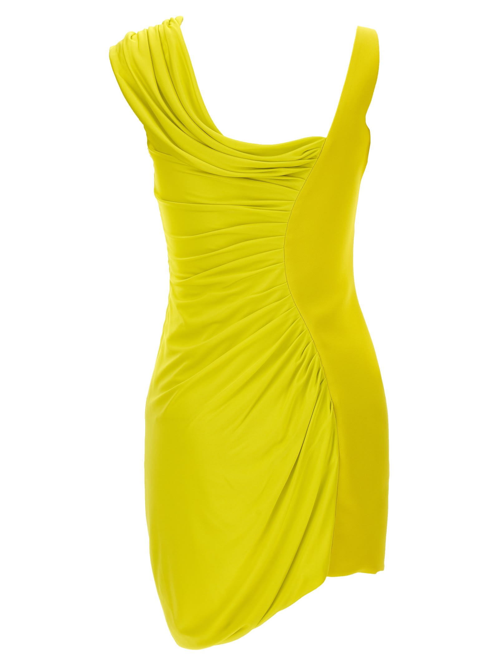 Shop Versace Medusa 95 Dress In Yellow