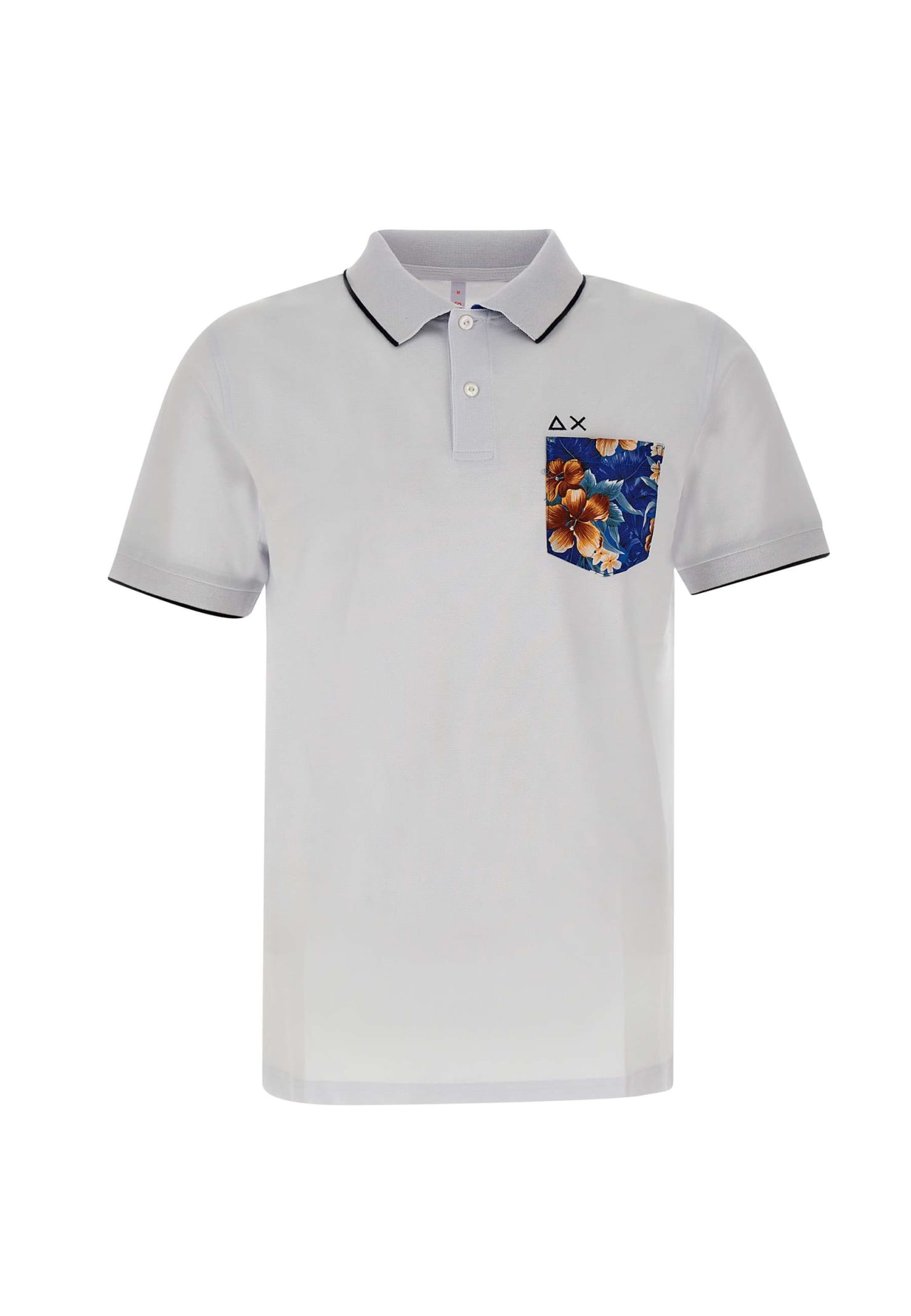 print Pocket Polo Shirt Cotton