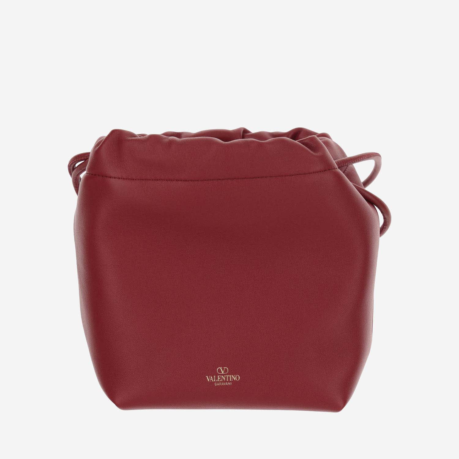 Shop Valentino Mini Bucket Bag V-logo Pouf