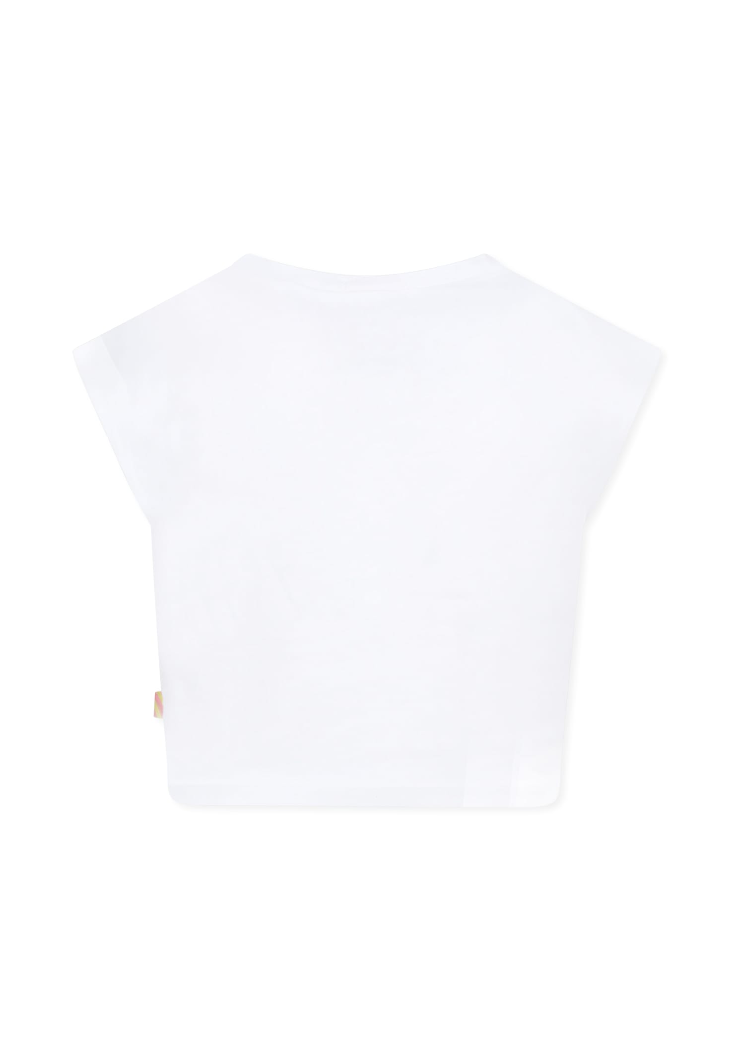 Billieblush White T-shirt For Girl With Cherries