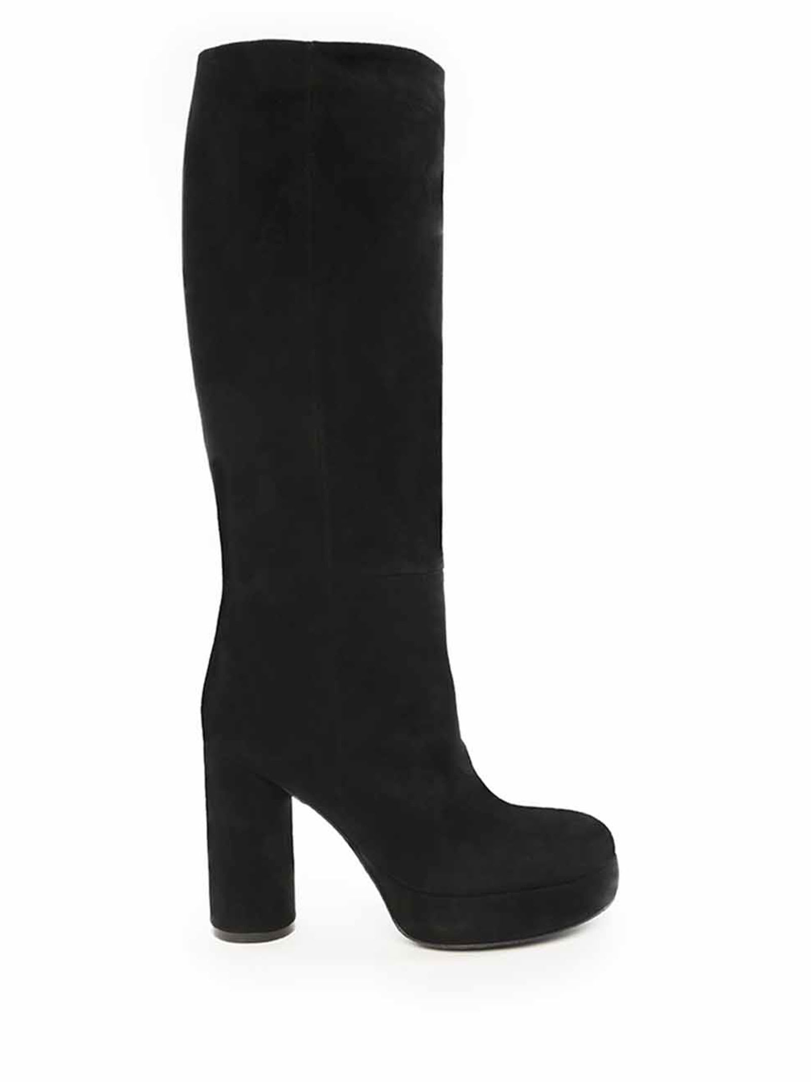 Vic Matié Ducky High Suede Boots With Platform