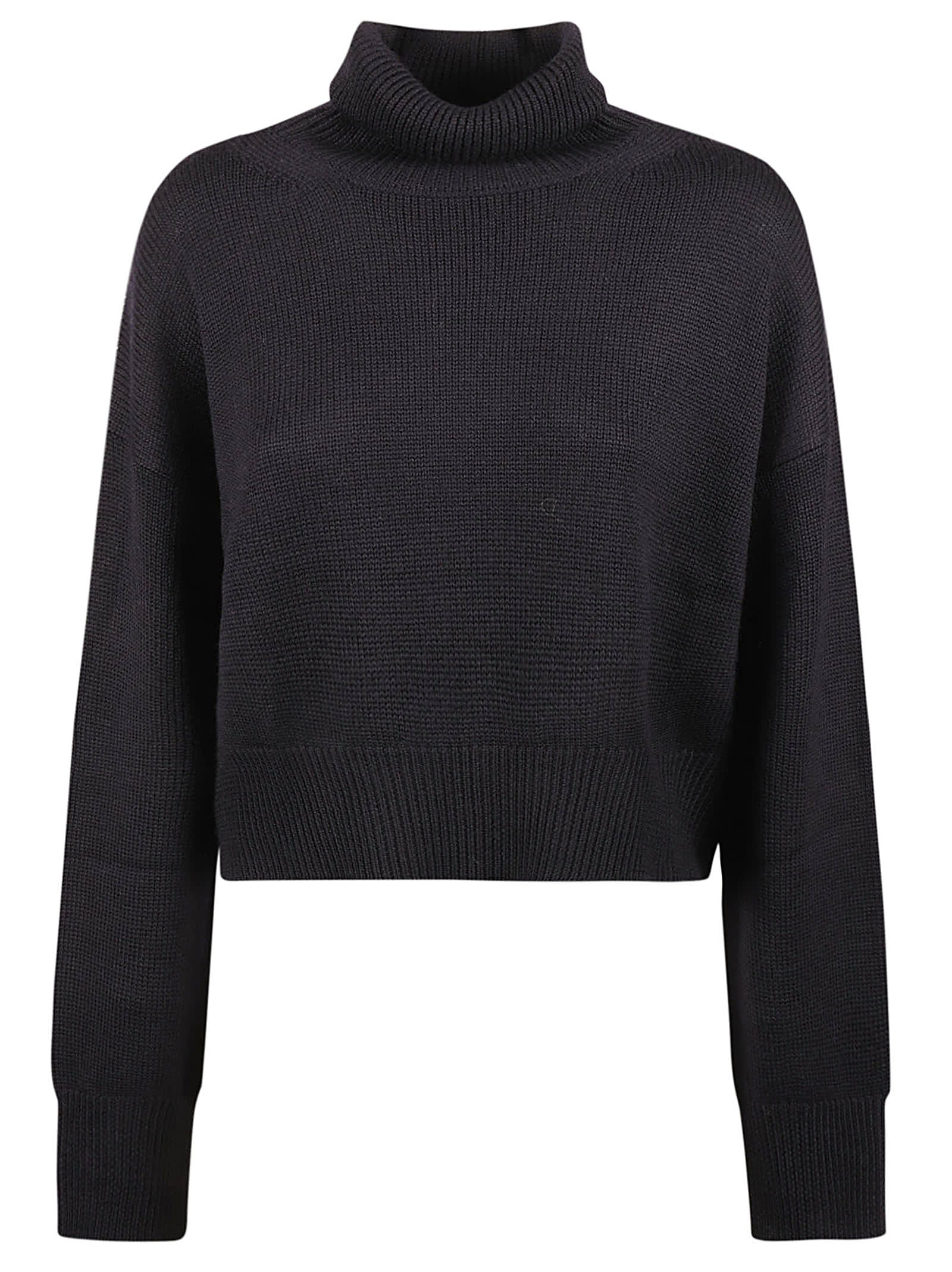 Side Slit Rollneck Pullover