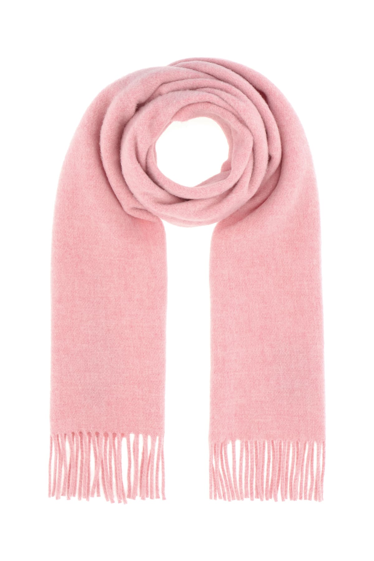 Ganni Pink Wool Scarf