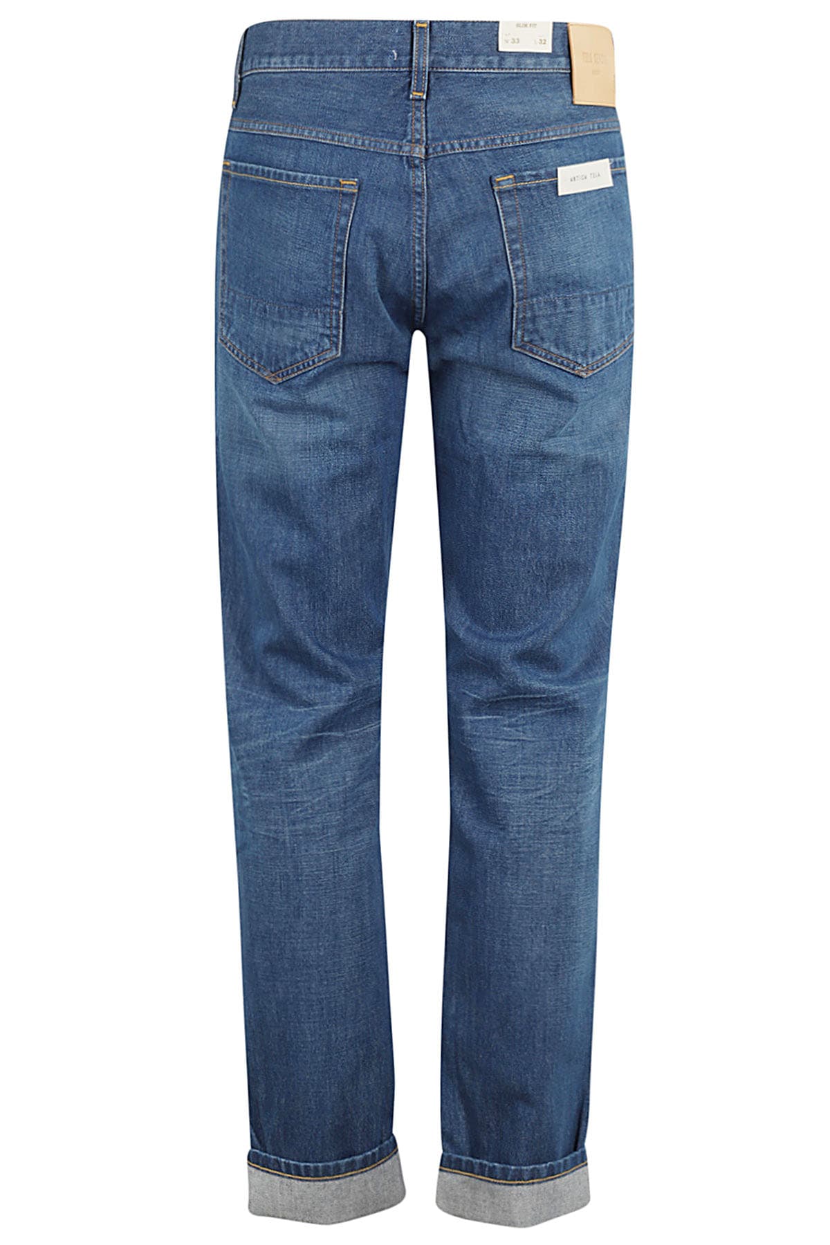 Shop Tela Genova Cosmy 3f Jeans Denim Scuro In Blue
