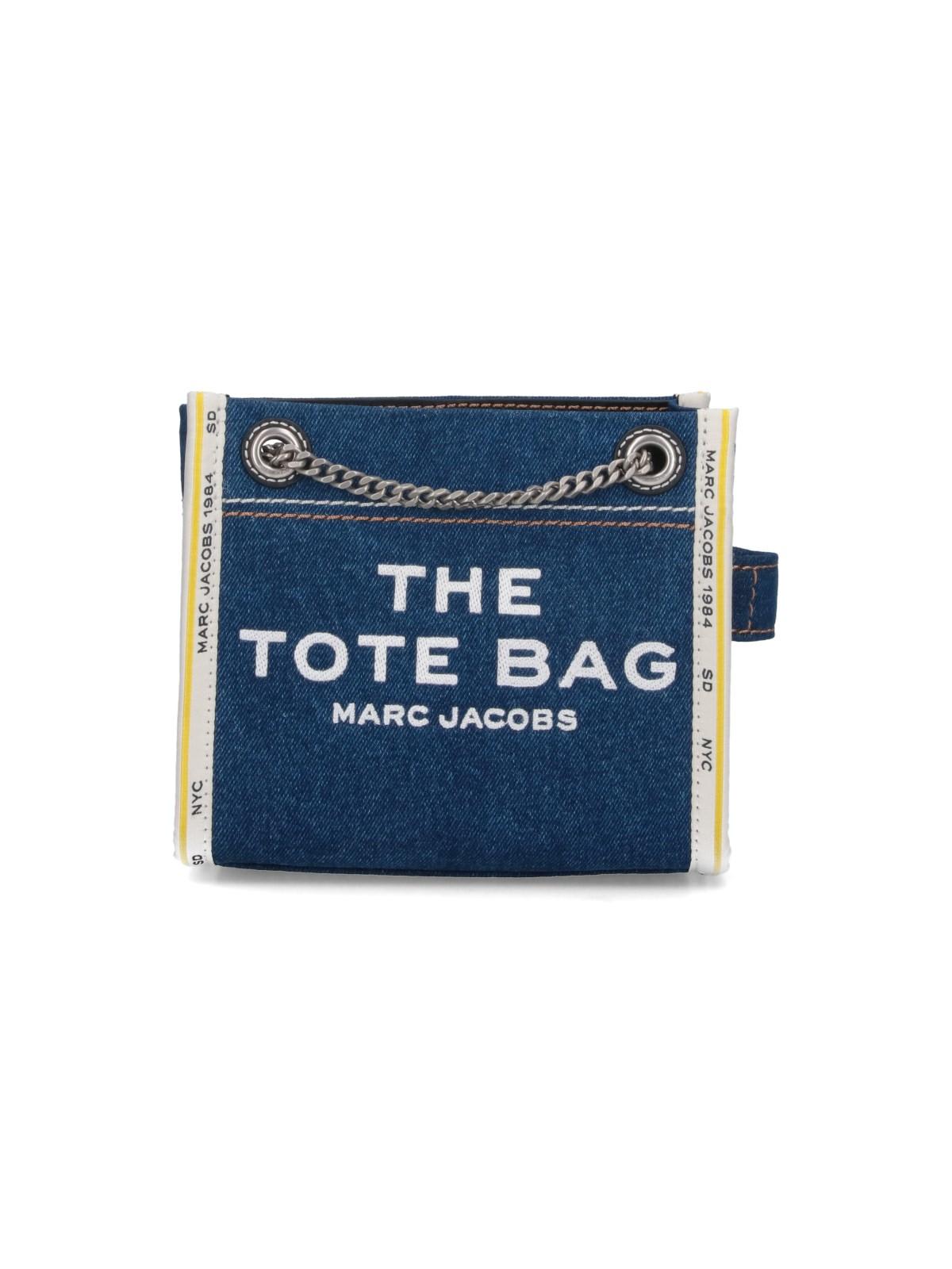 Shop Marc Jacobs Denim Crossbody Bag In Dark Wash