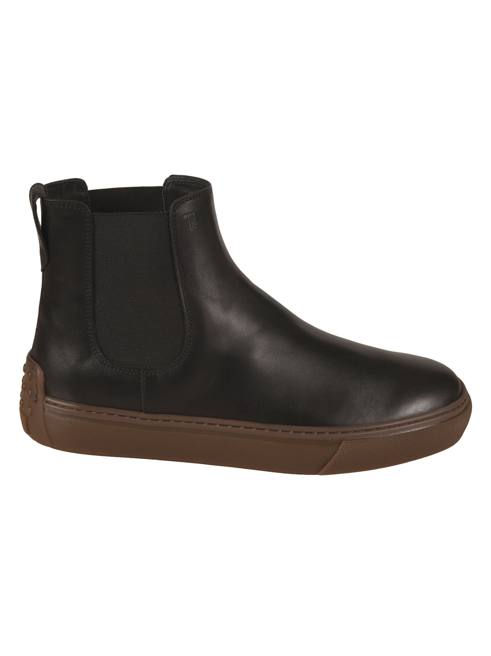 Tods Elastic Sided Flat Chelsea Boots