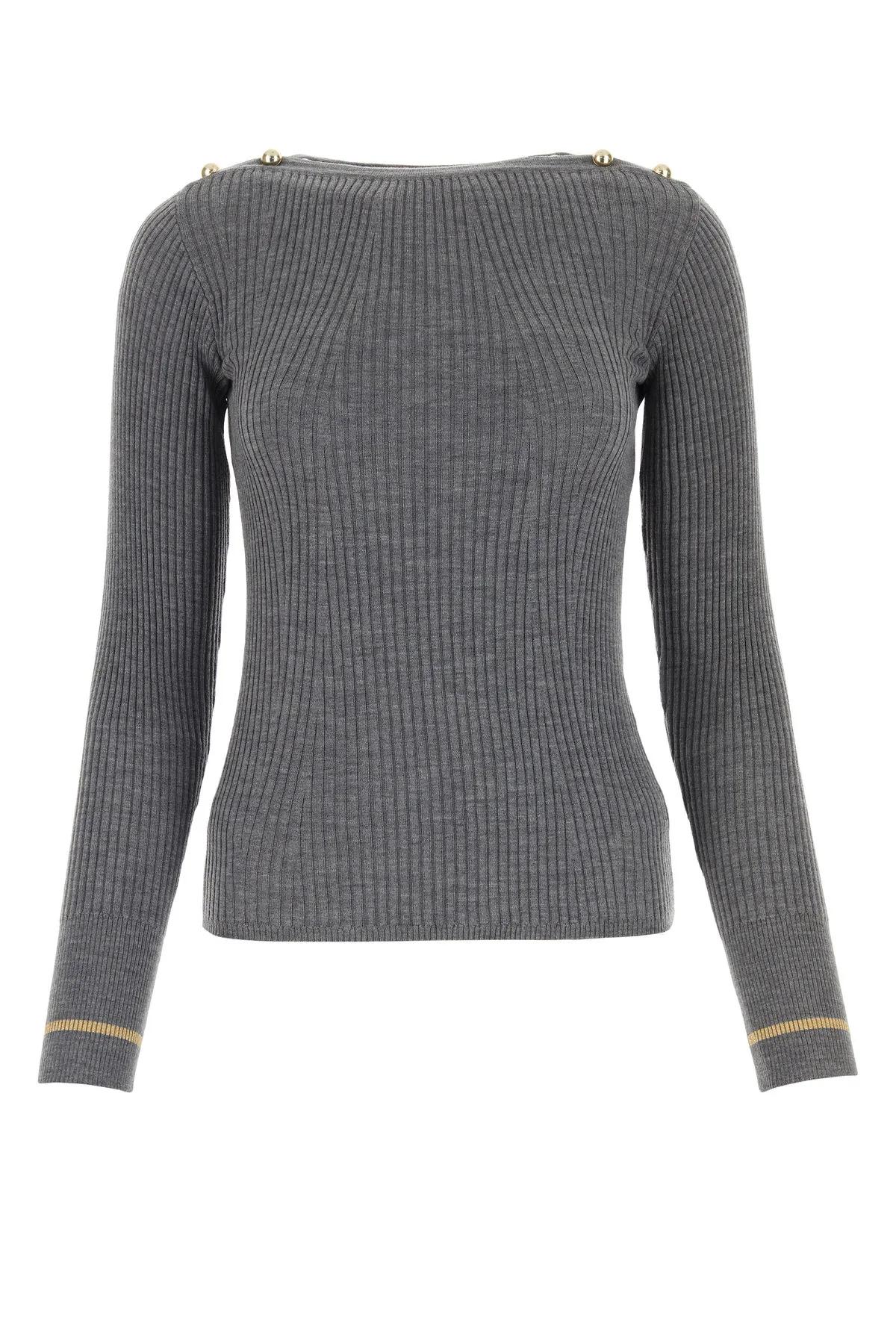 Max Mara Grey Wool Sweater
