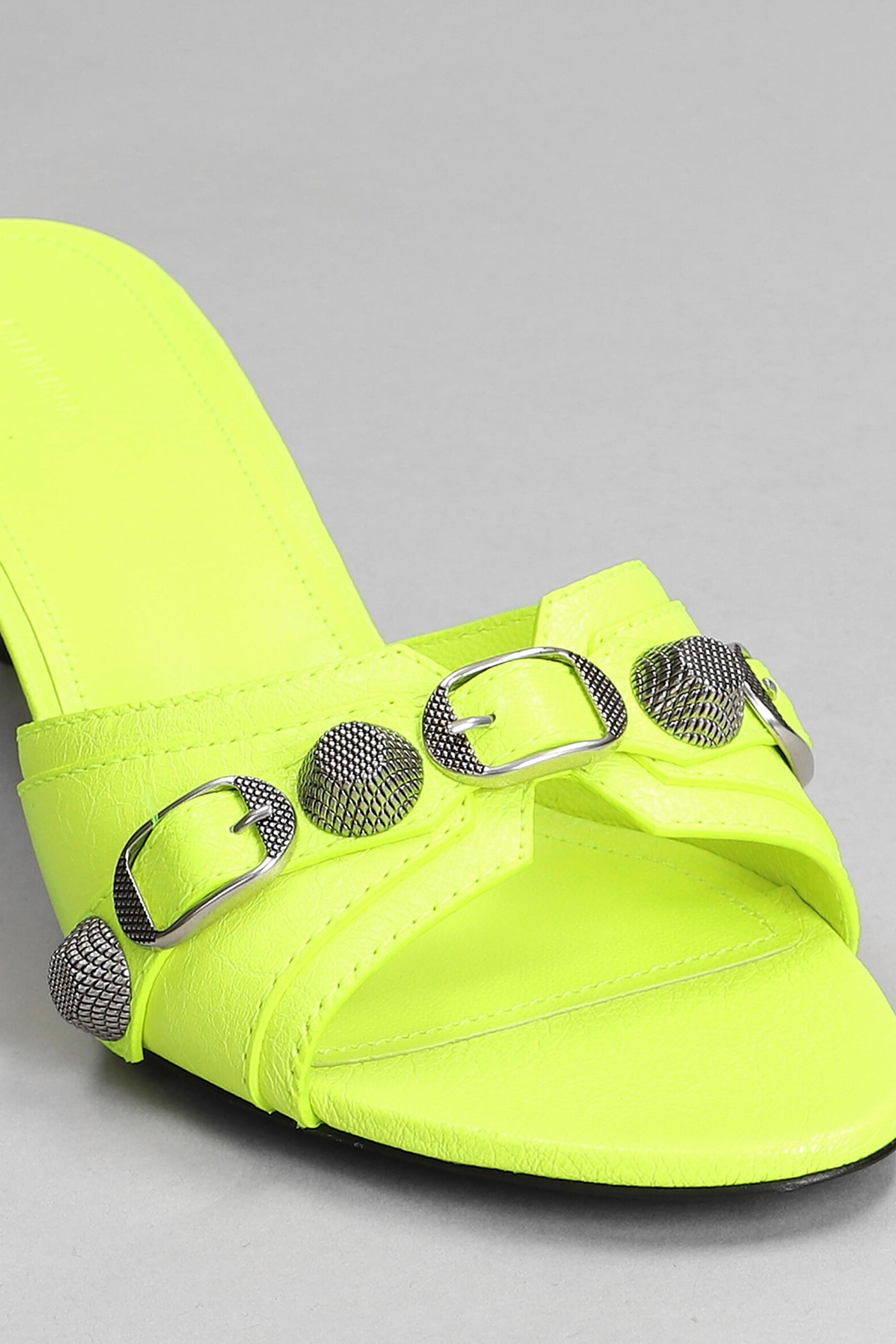 BALENCIAGA SLIPPER-MULE IN YELLOW LEATHER