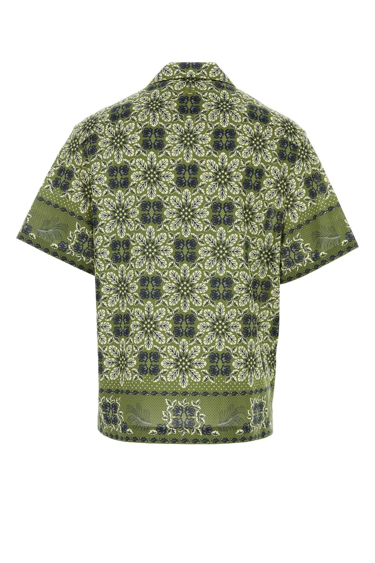 Shop Etro Printed Cotton Shirt In Fantasia