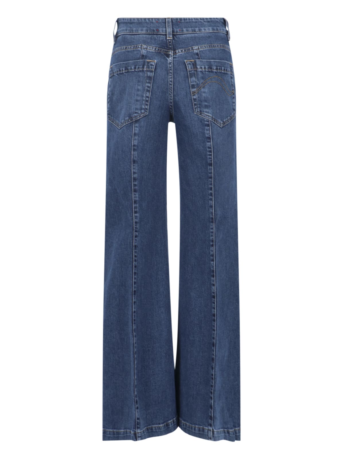 Shop The Seafarer Palazzo Trousers In Blue