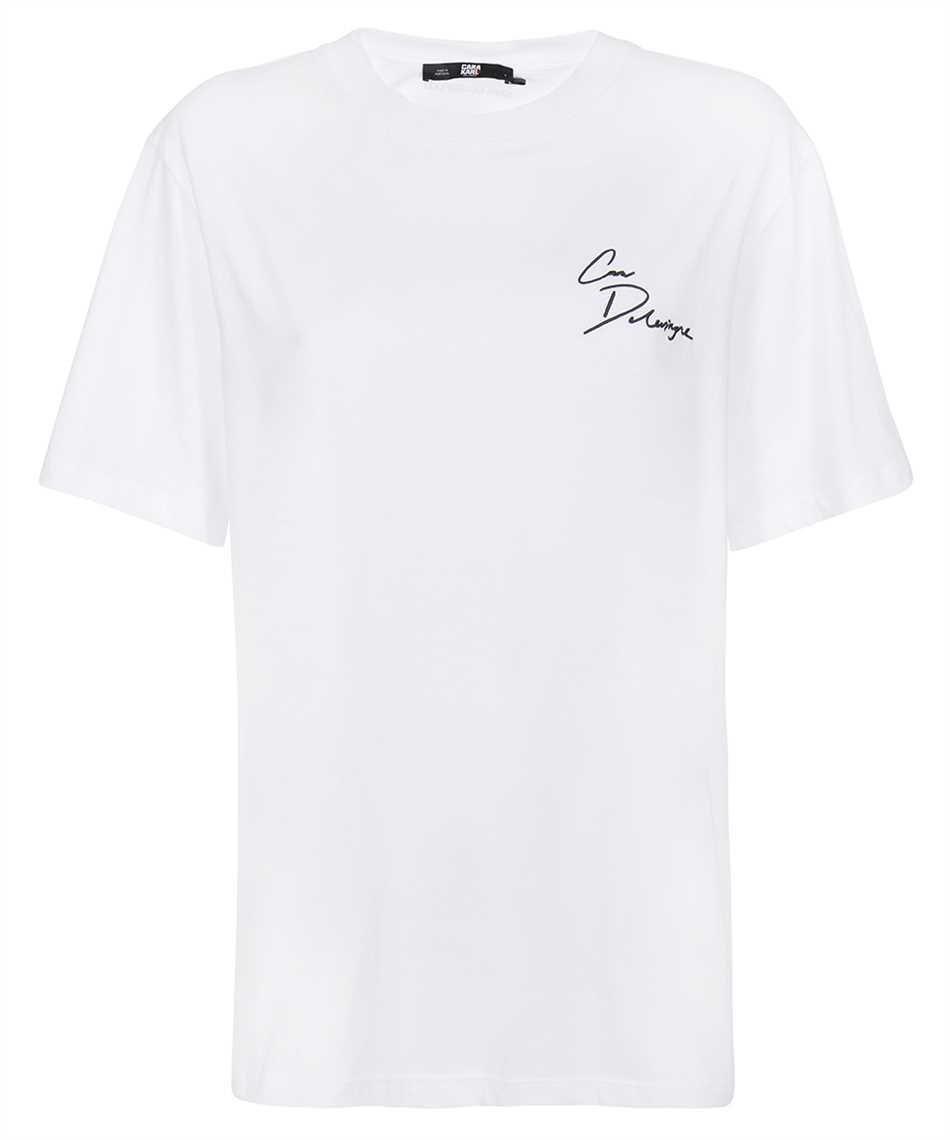 Karl Lagerfeld Printed Cotton T-shirt In White
