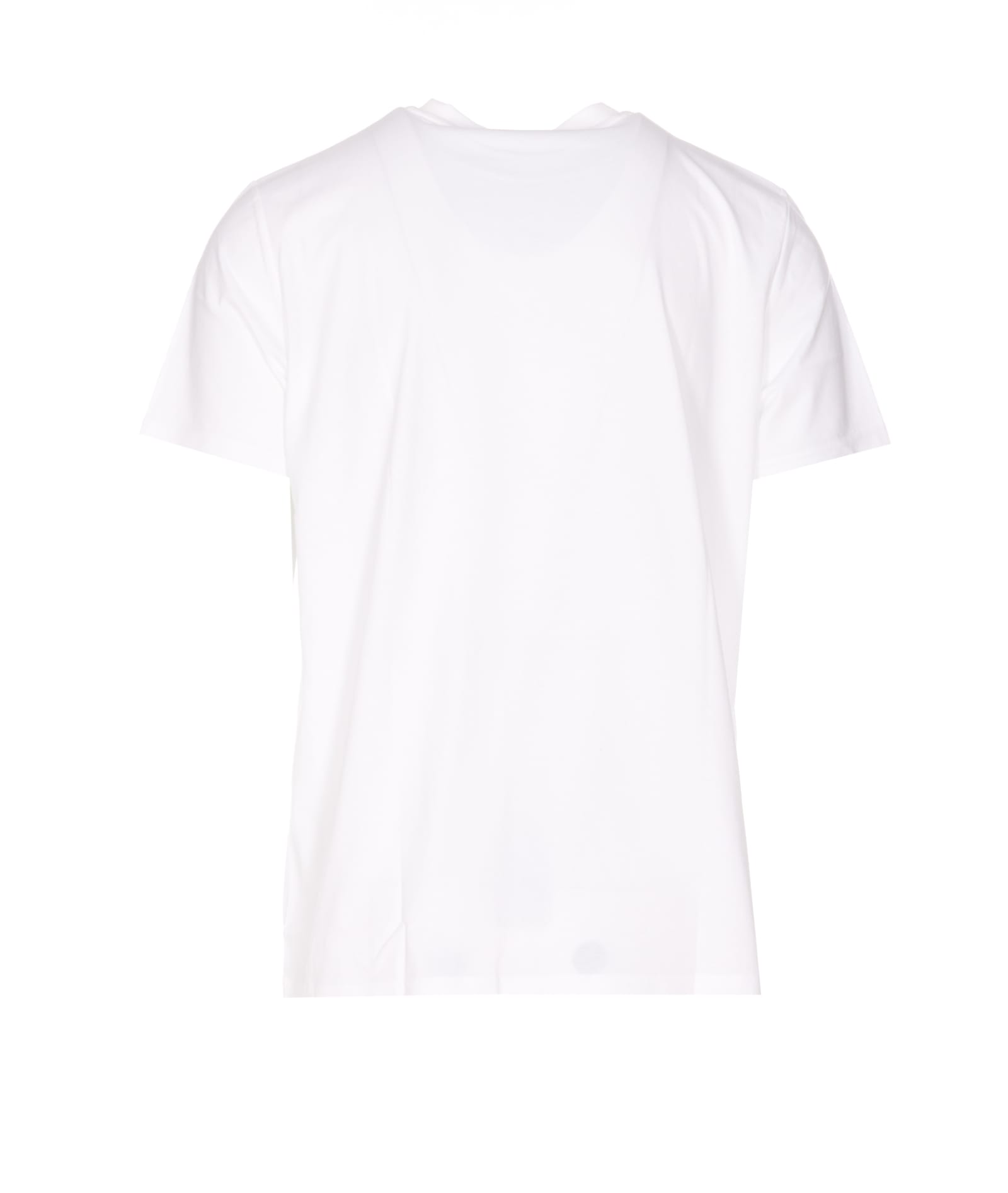 Shop Fred Perry Embroidered Logo T-shirt In White