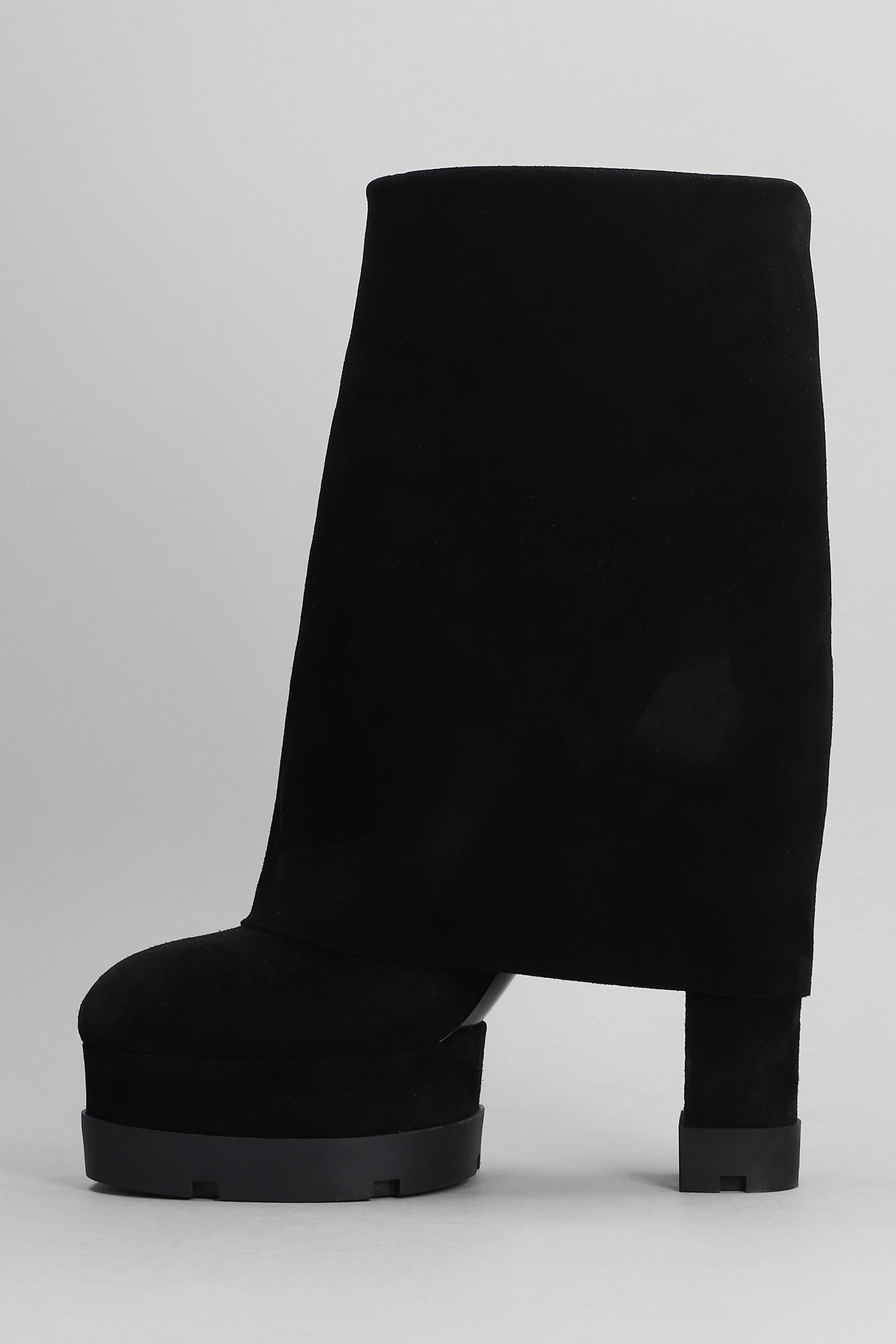 Shop Casadei Nancy High Heels Boots In Black Suede