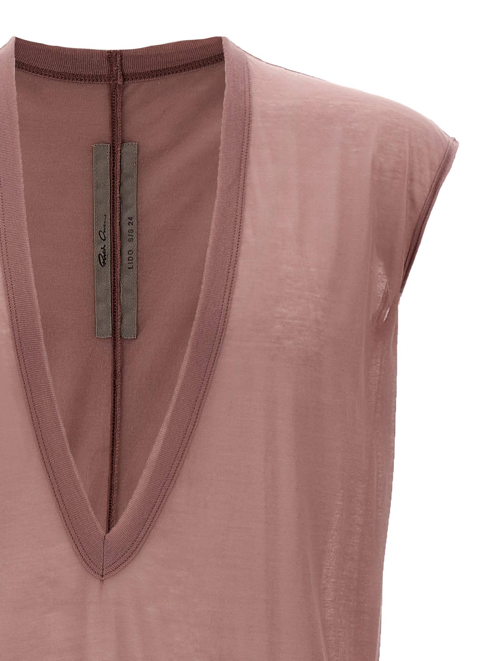 Shop Rick Owens Dylan T Tank Top In Pink