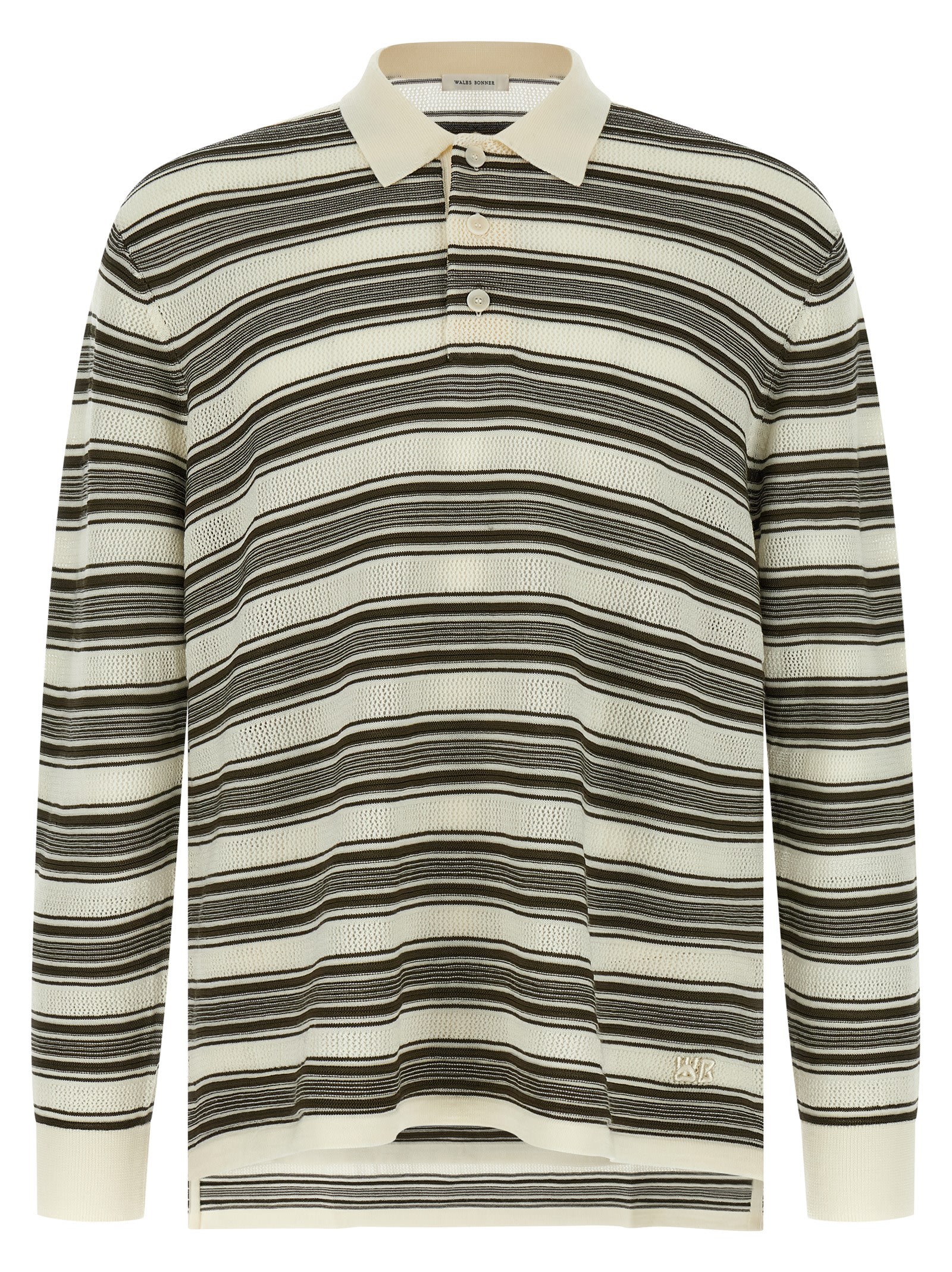 Wales Bonner Samuel Striped Polo Shirt In Multi