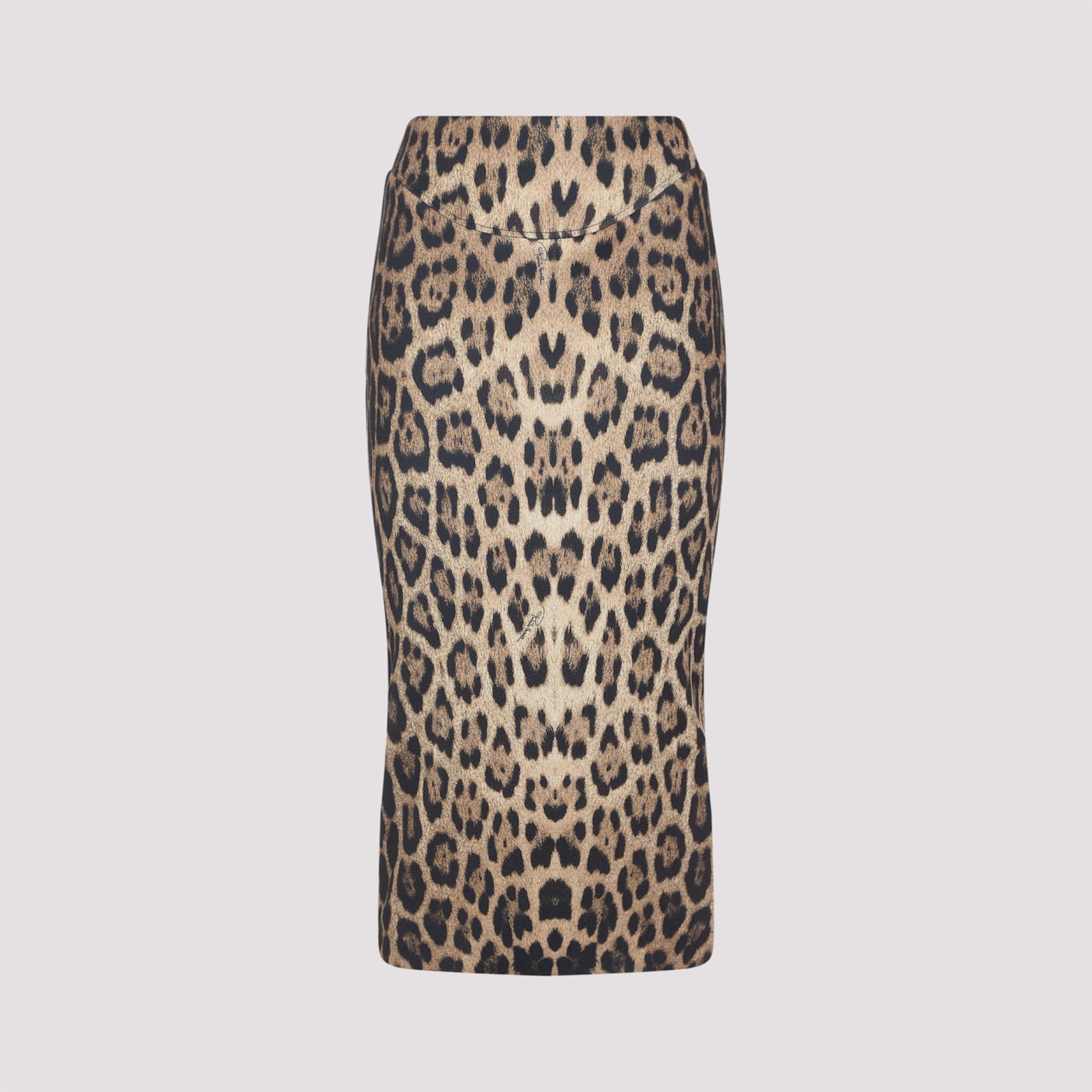 Roberto Cavalli Animalier Stretch Fabric Pencil Skirt In Animal Print