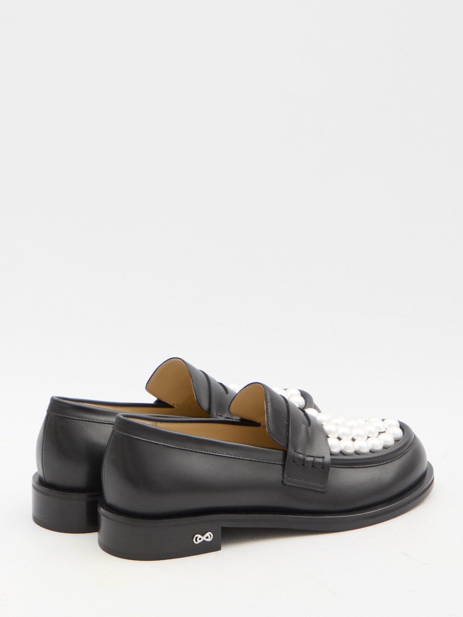 Shop Mach &amp; Mach Sirene Loafers In Black