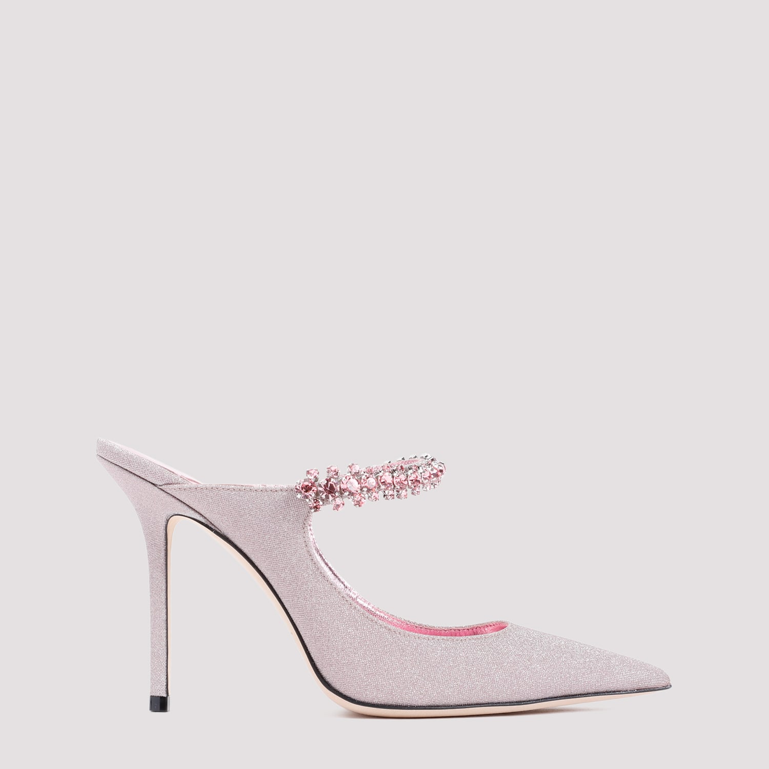 Shop Jimmy Choo Bing 100 Mules In Rose Pink