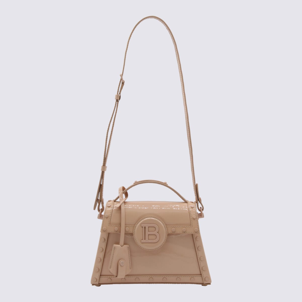 Light Pink Leather B-buzz Dynasty Handle Bag