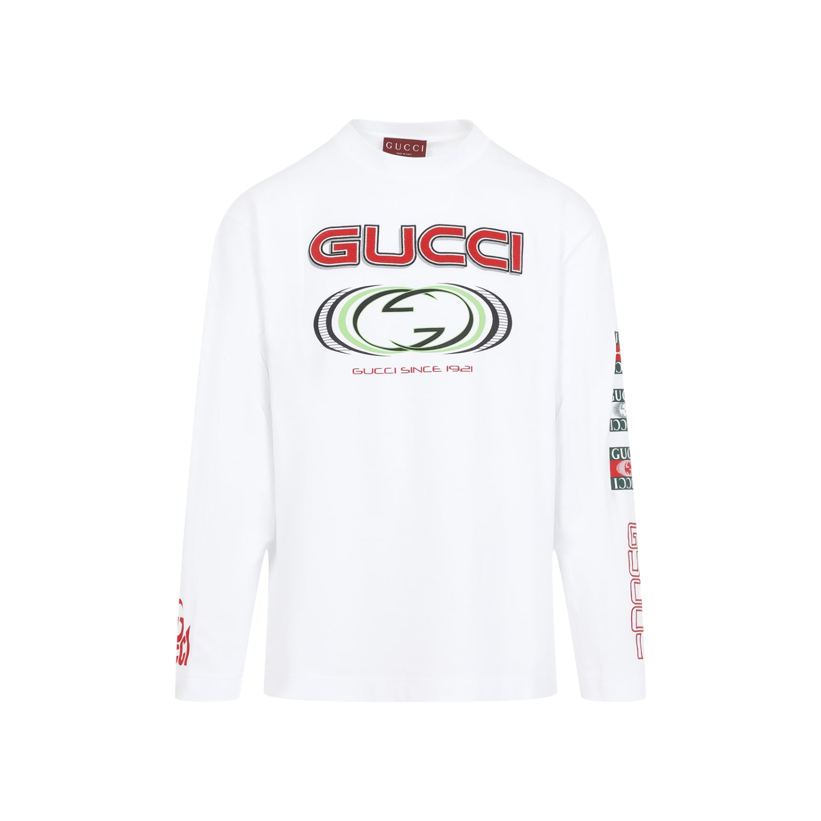 Shop Gucci Cotton T-shirt In White