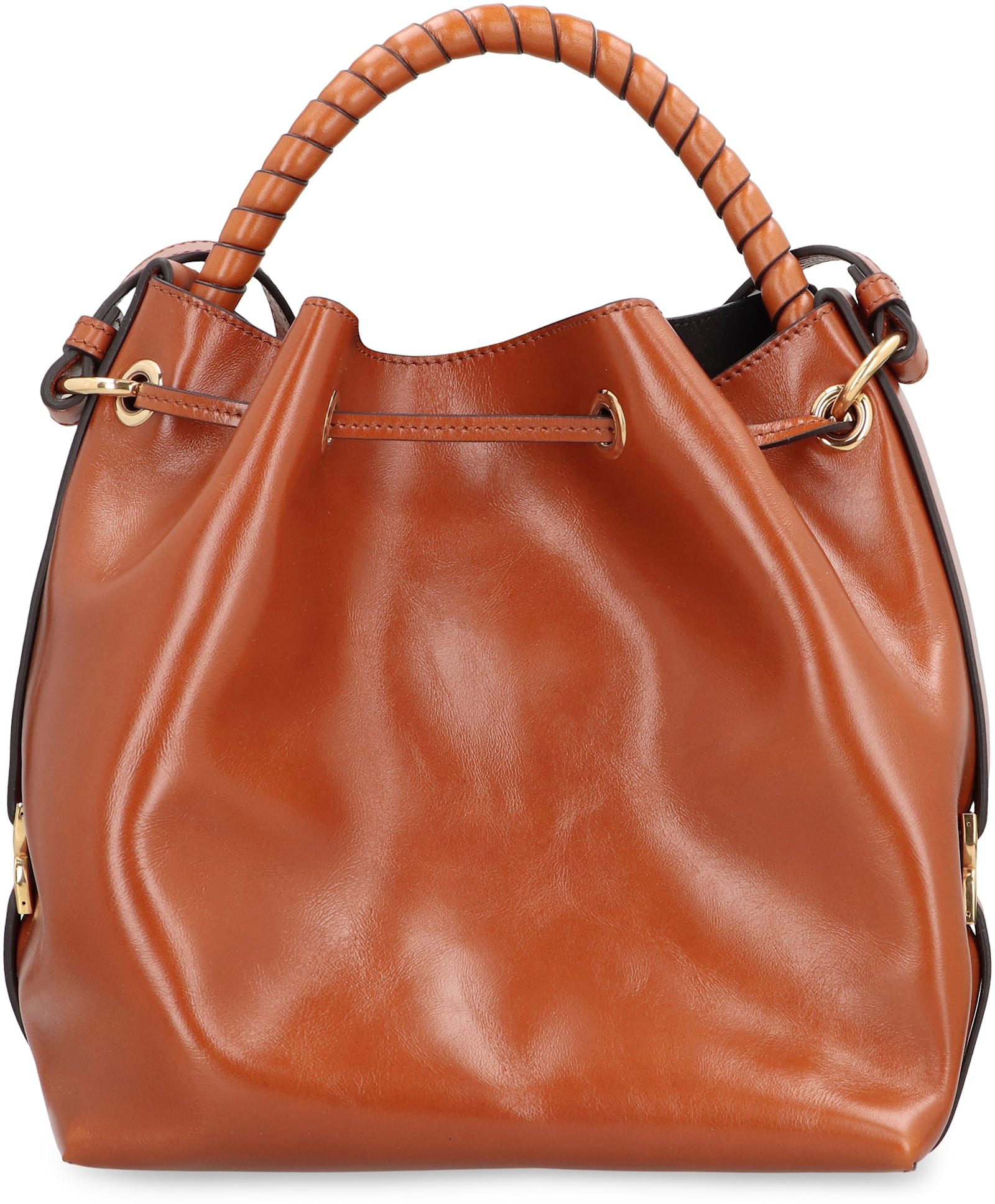 Chloé Bucket Bag Marcie In Leather In Brown