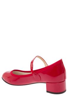 Shop Repetto Lio Mary Janes With Strap In Patent Leather Woman In Red