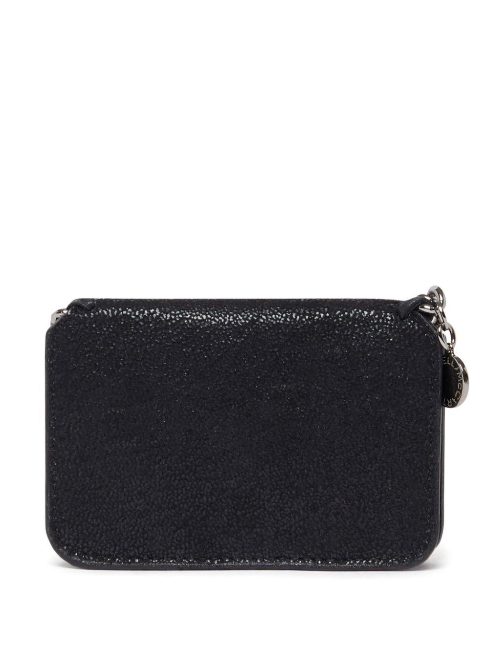 Stella Mccartney Chain Detailed Card Holder In Black