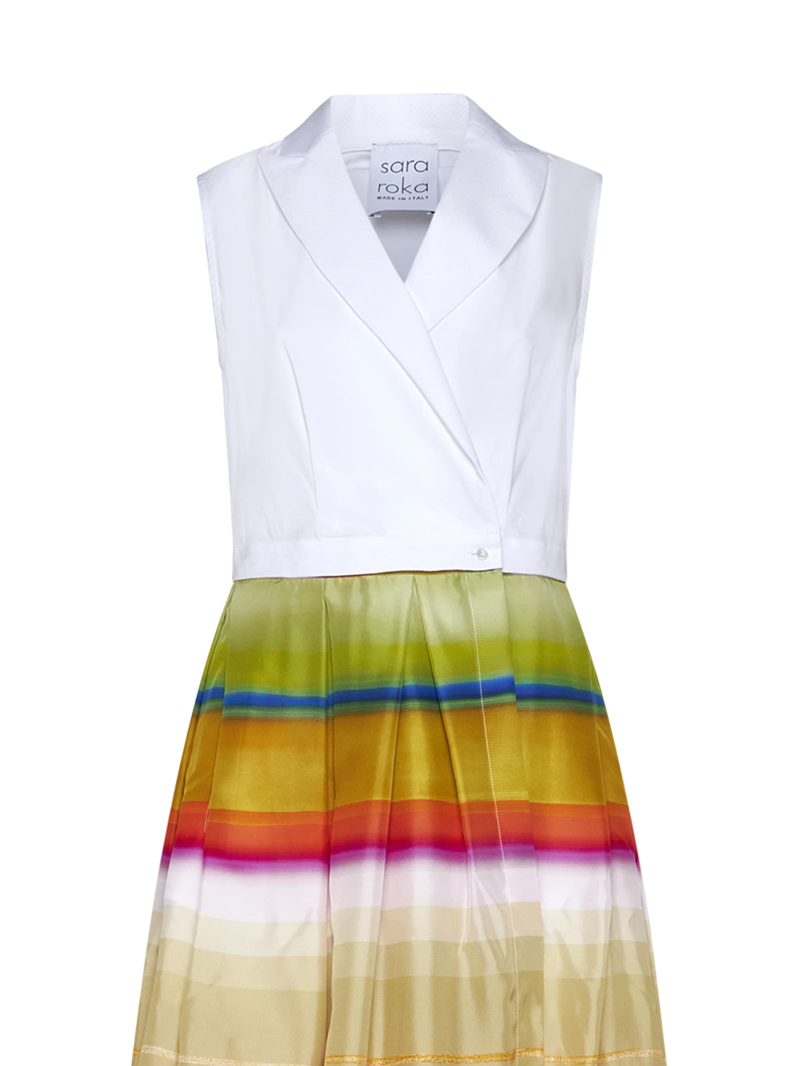 Shop Sara Roka Dress In Multicolour