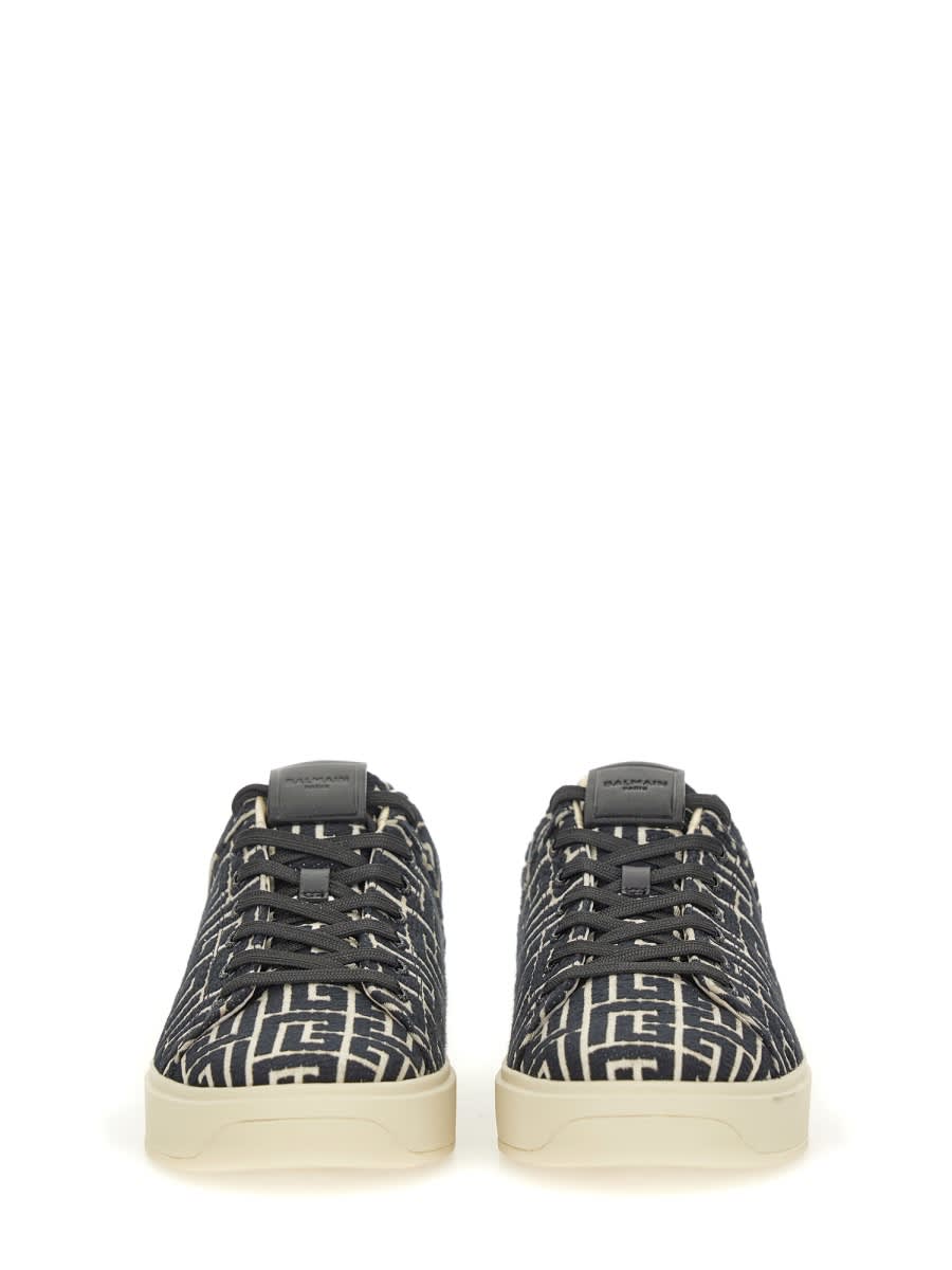 Shop Balmain B-court Sneaker In Black