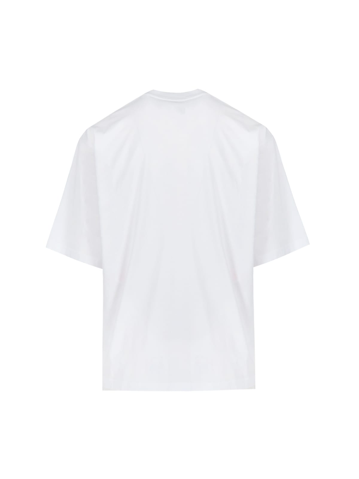 Shop Marni Logo T-shirt In White