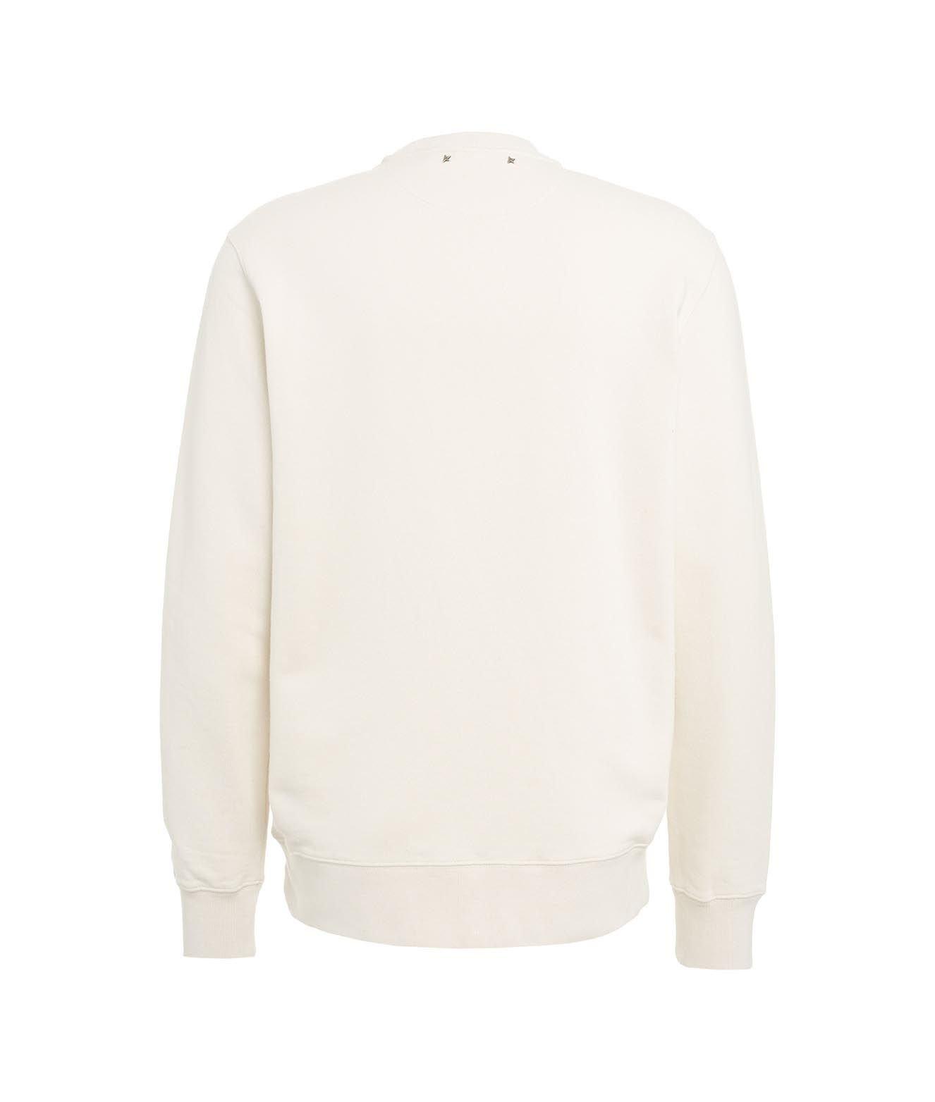 Shop Golden Goose Floral Embroidered Sweatshirt In White