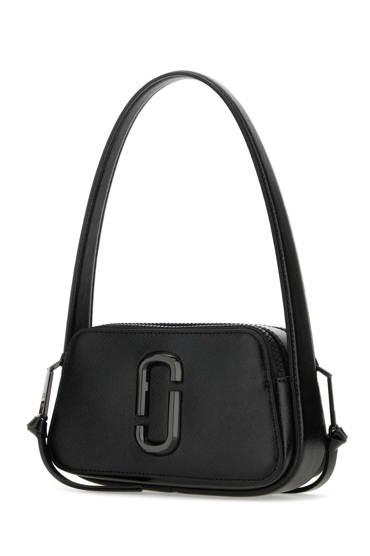 Shop Marc Jacobs Black Leather The Slingshot Shoulder Bag
