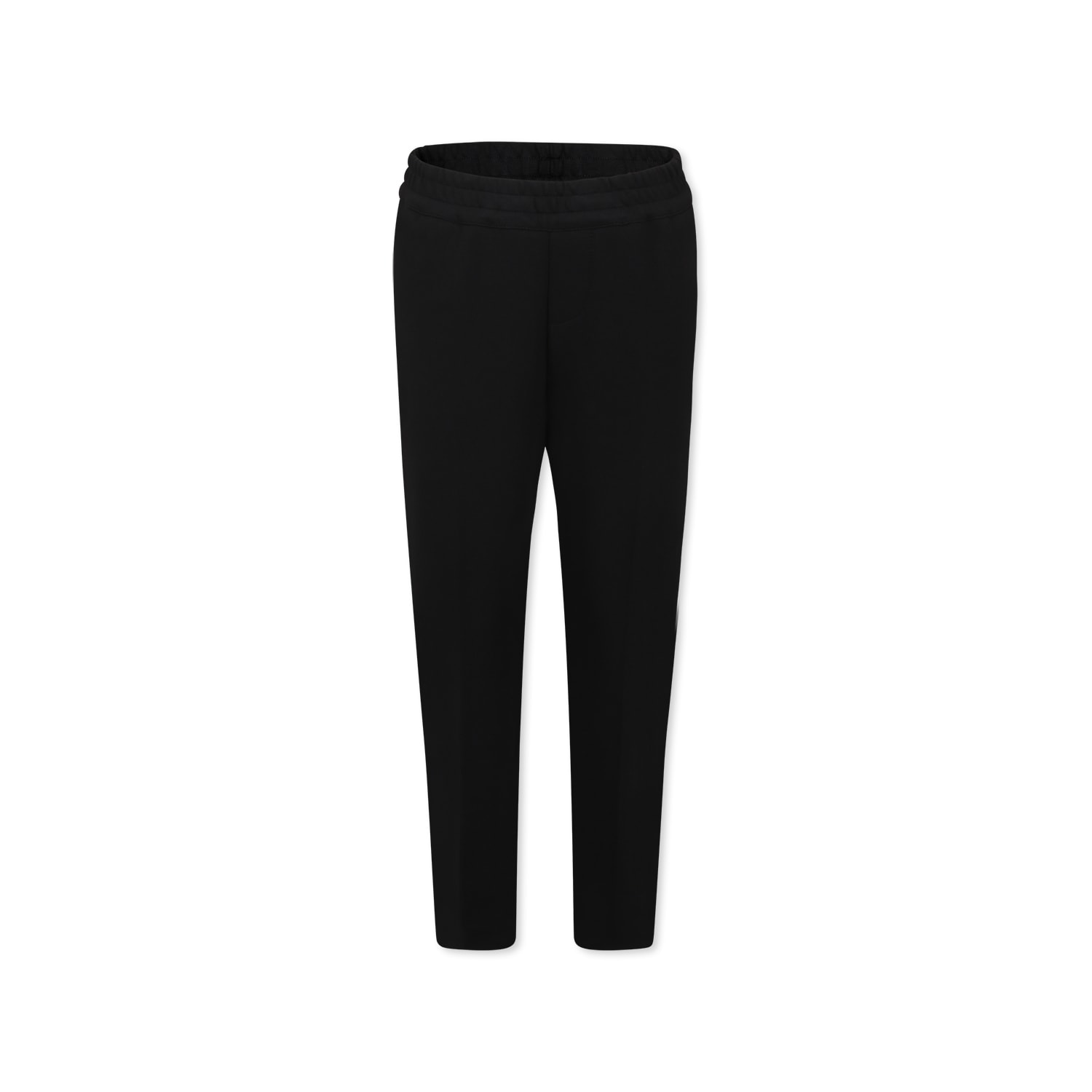Givenchy Black Trousers For Boy With Logo In Black