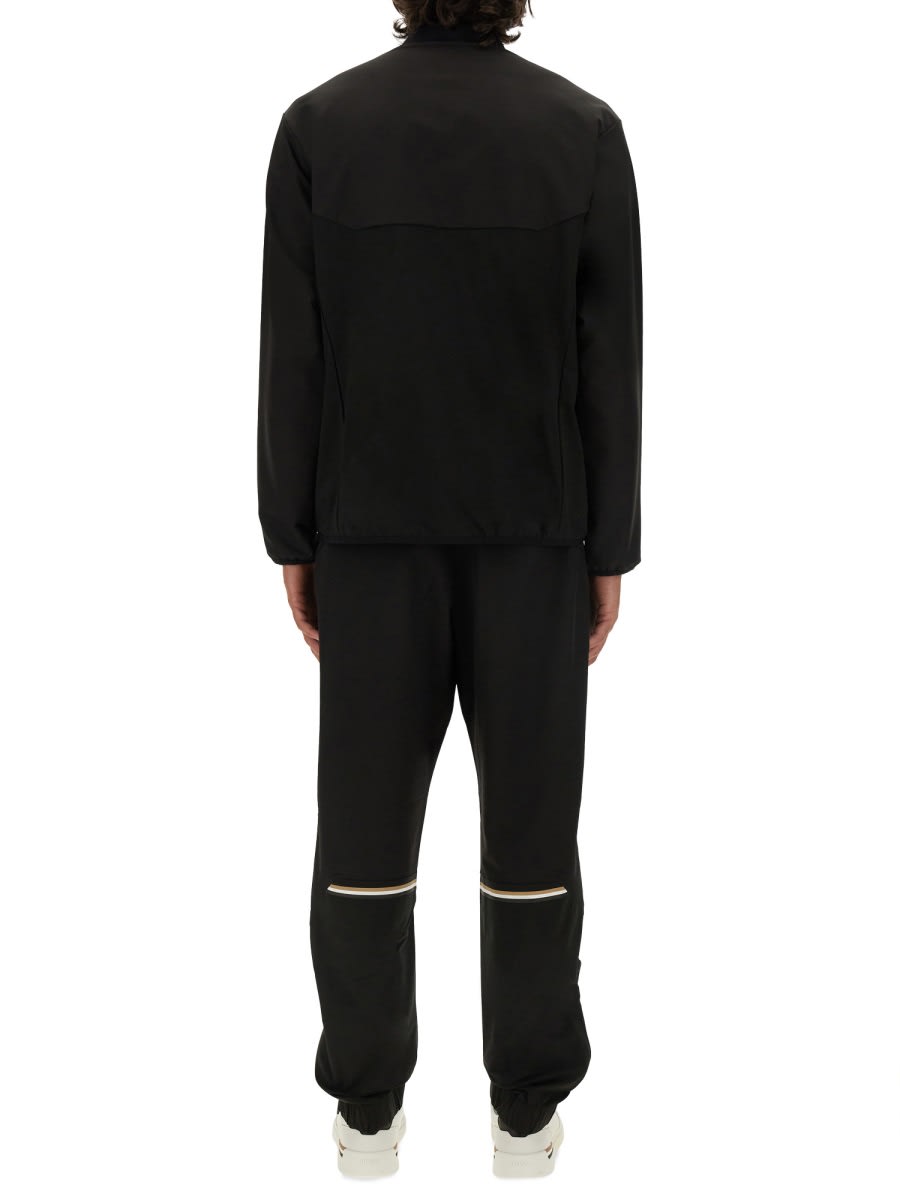 Shop Hugo Boss Full Jumpsuit With Logo In Black