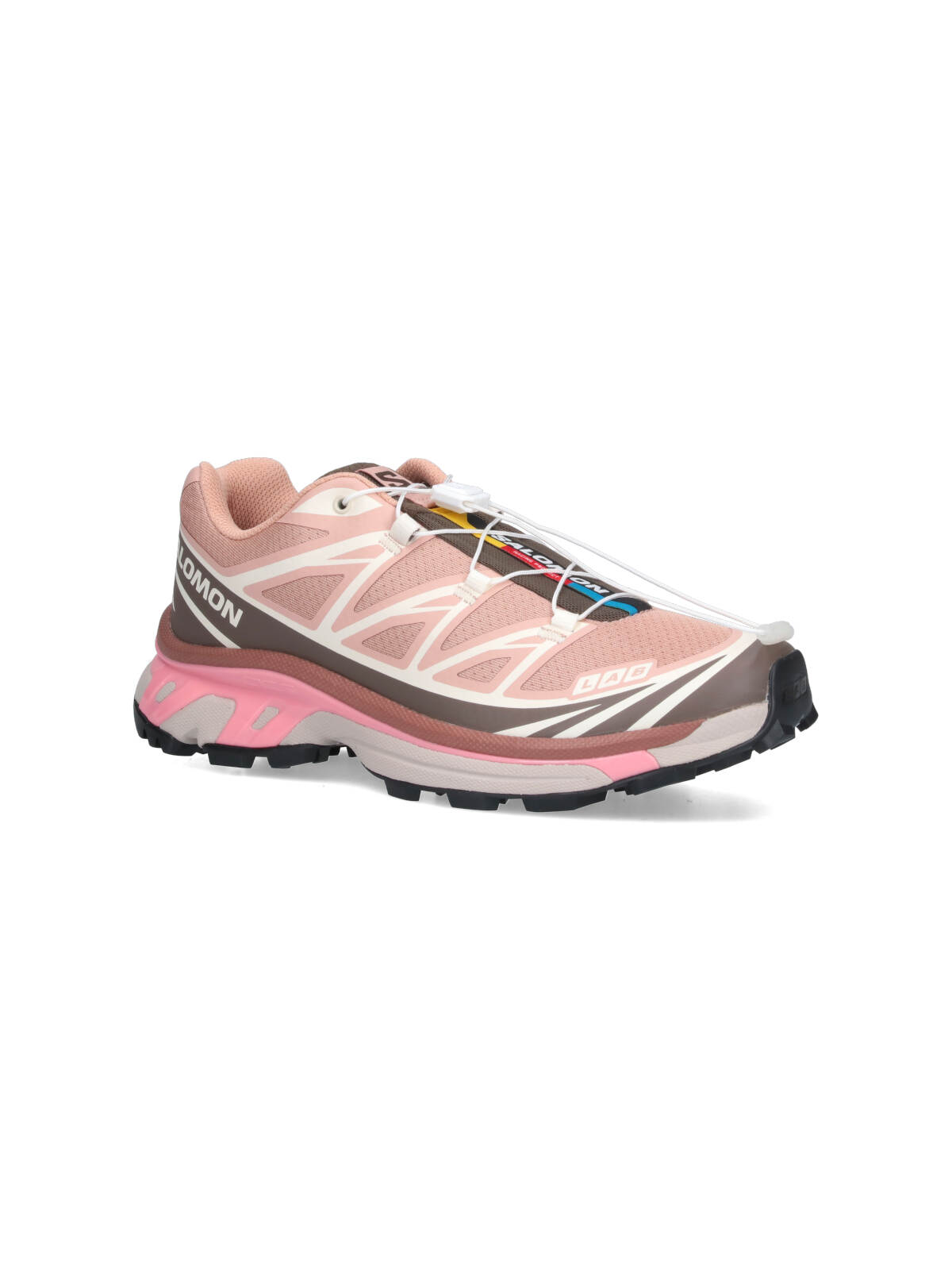 Salomon 'xt-6' Pink Sneaker With Logo Applied On The Tongue And Chunky Sole