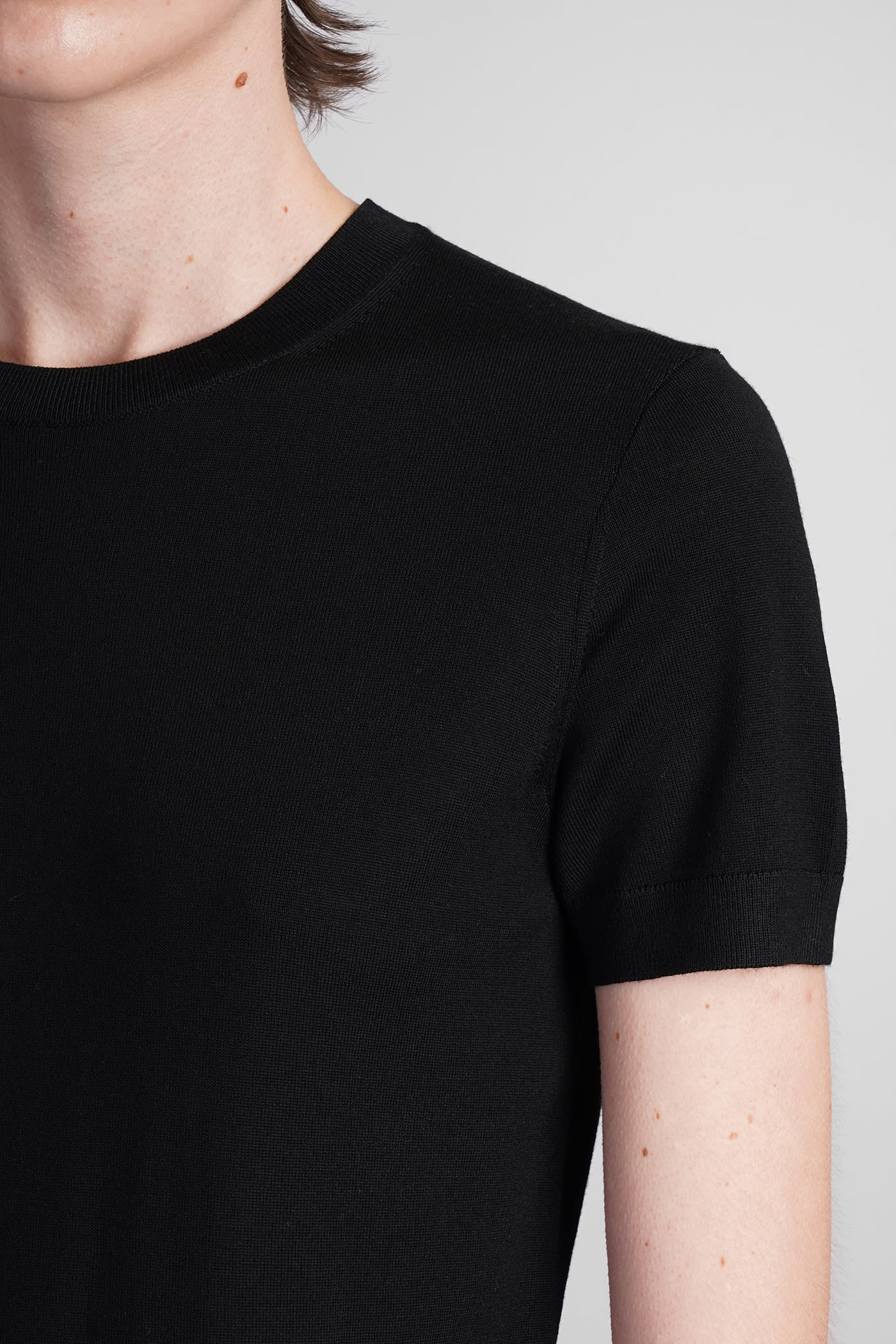 Shop Theory T-shirt In Black Wool