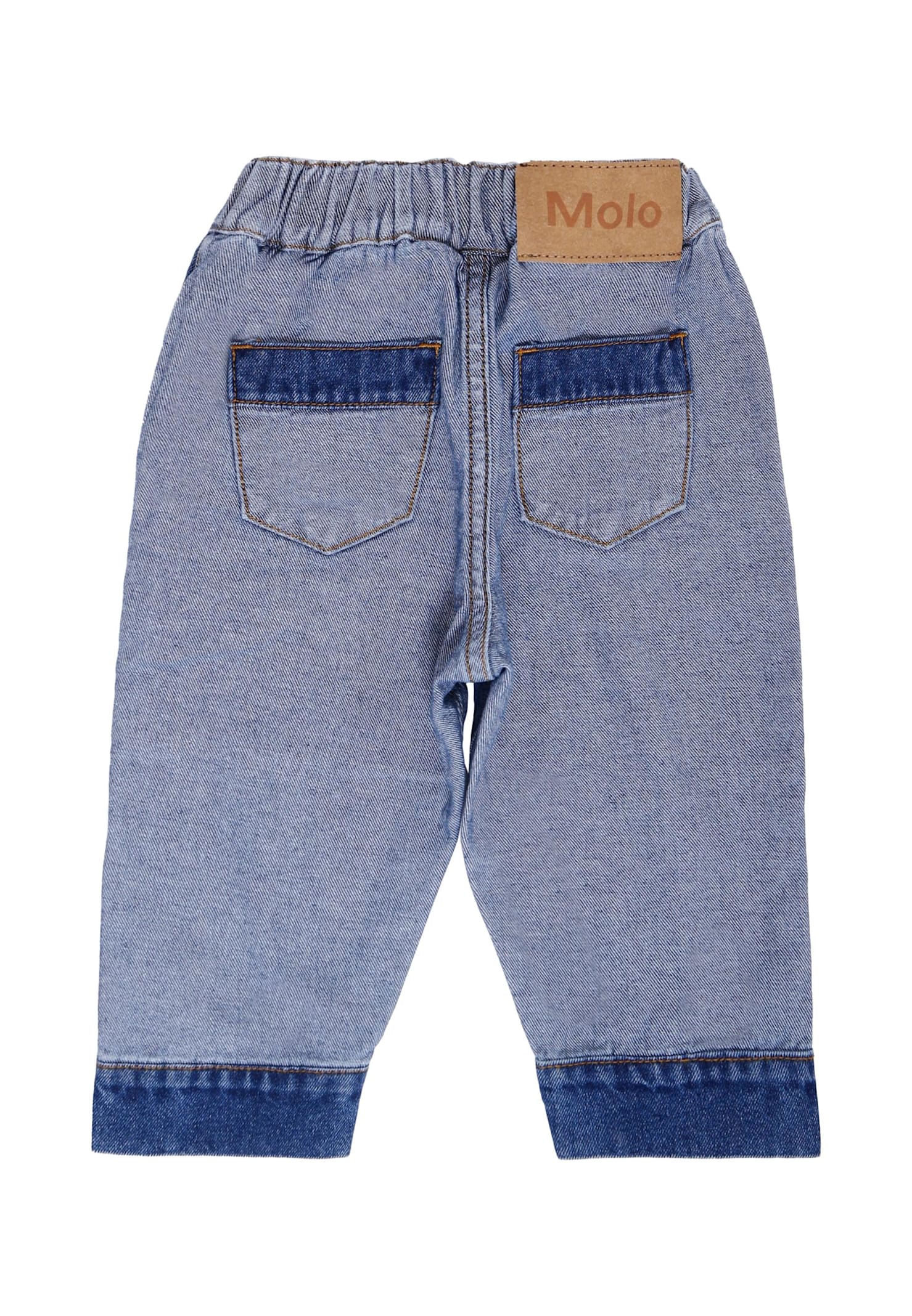 Molo Denim Jeans For Babykids In Blue