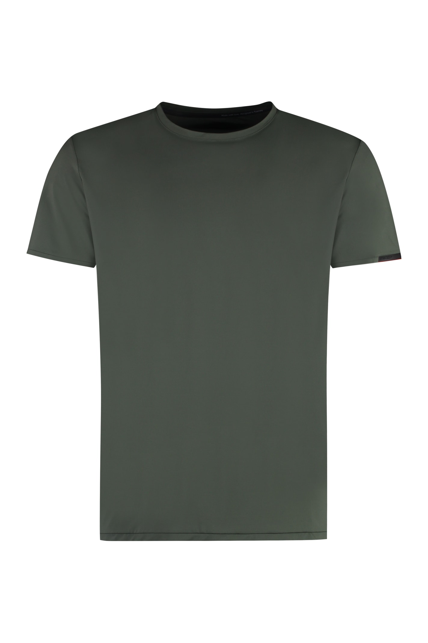 Rrd - Roberto Ricci Design Oxford Techno Fabric T-shirt In Green
