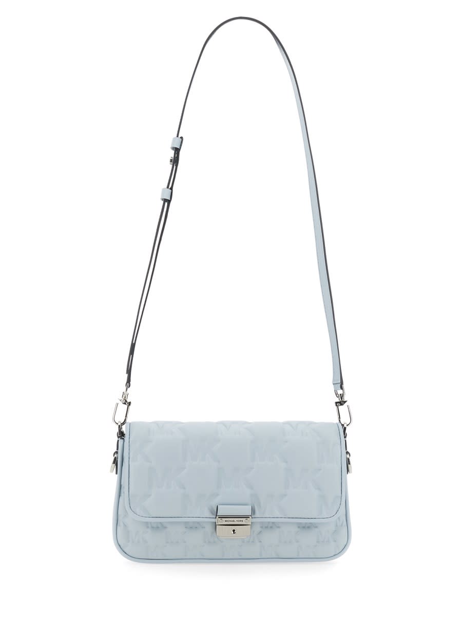 Michael Kors Leather Shoulder Bag In Blue