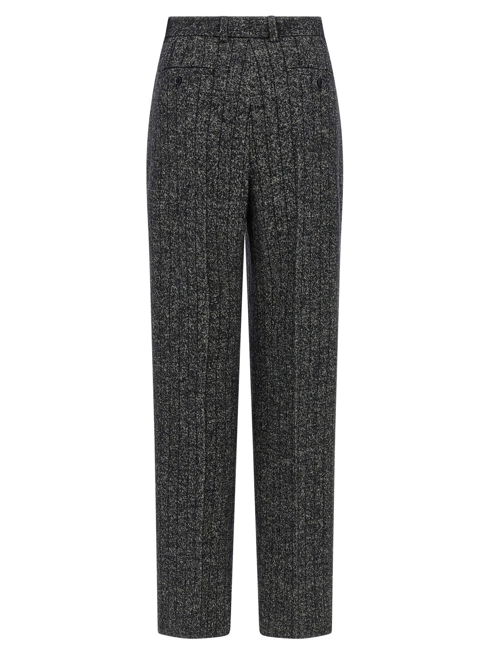 Dolce & Gabbana Striped Wool Pants In Multi
